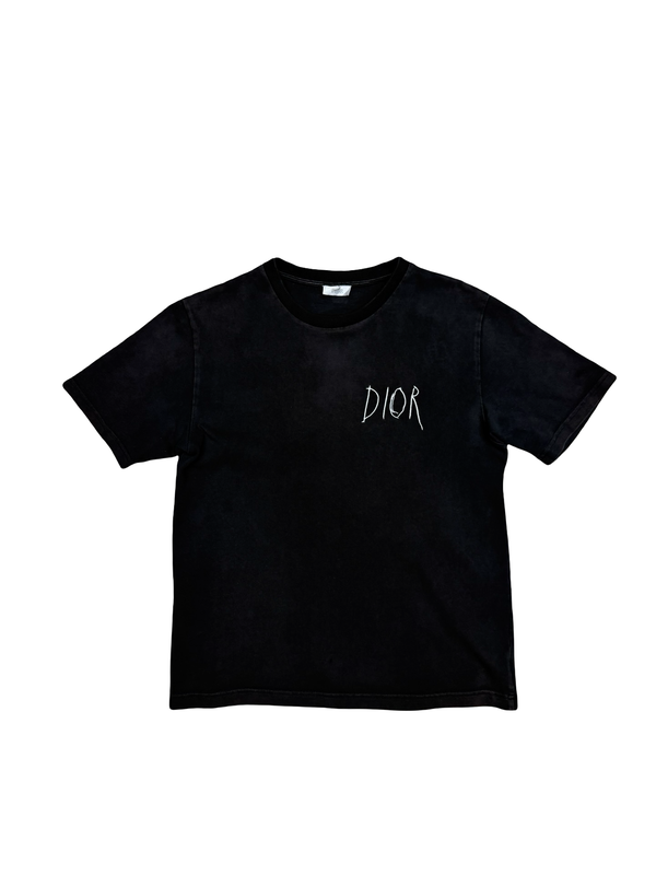 Dior x Raymond Pettibon Embroidered Logo T-shirt