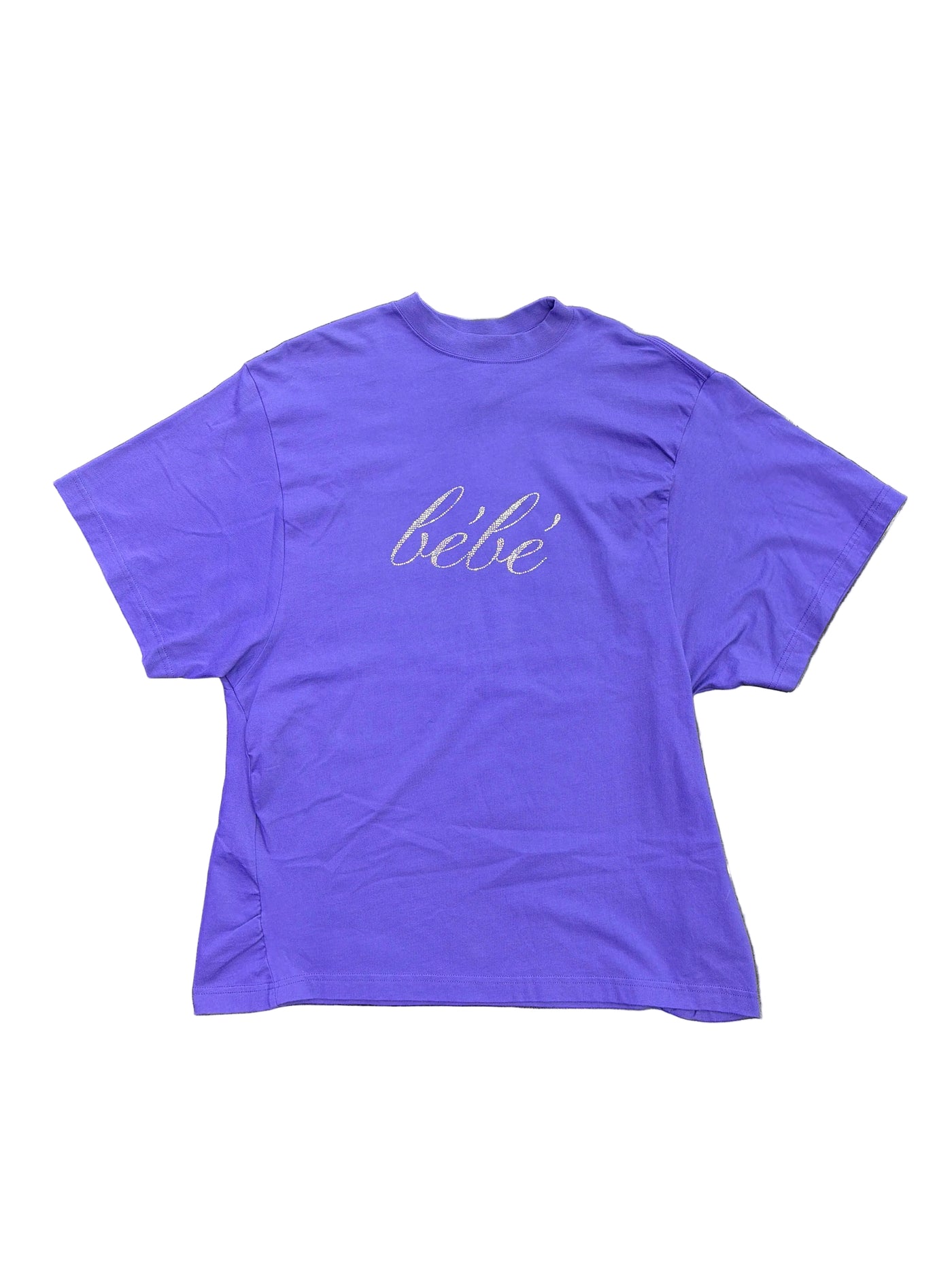 WMNS Balenciaga Bebe Worn-Out Tee Purple