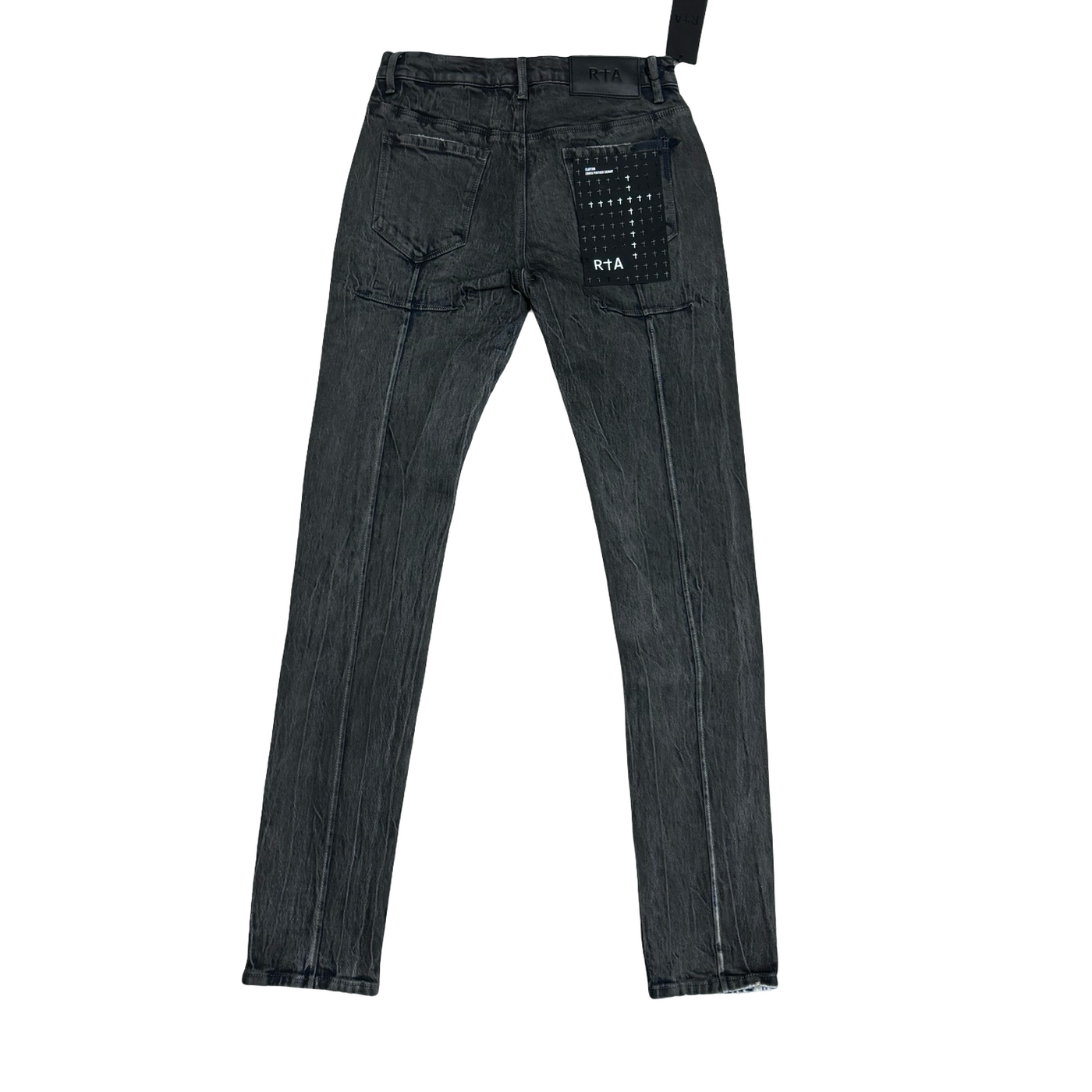 RTA Clayton Grey Wax Skinny Jeans
