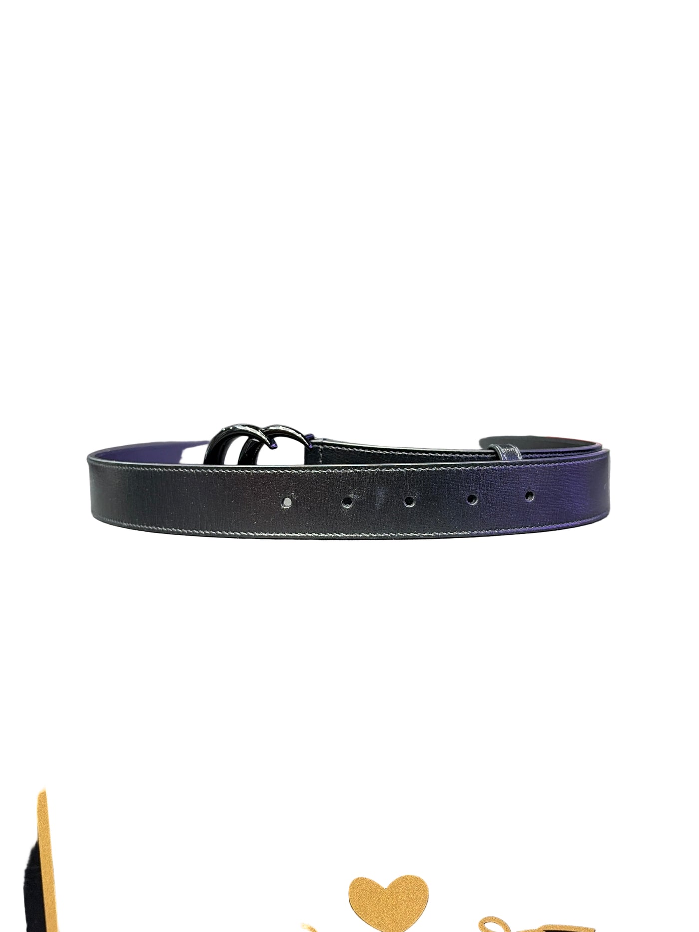 Gucci GG Leather Belt Black