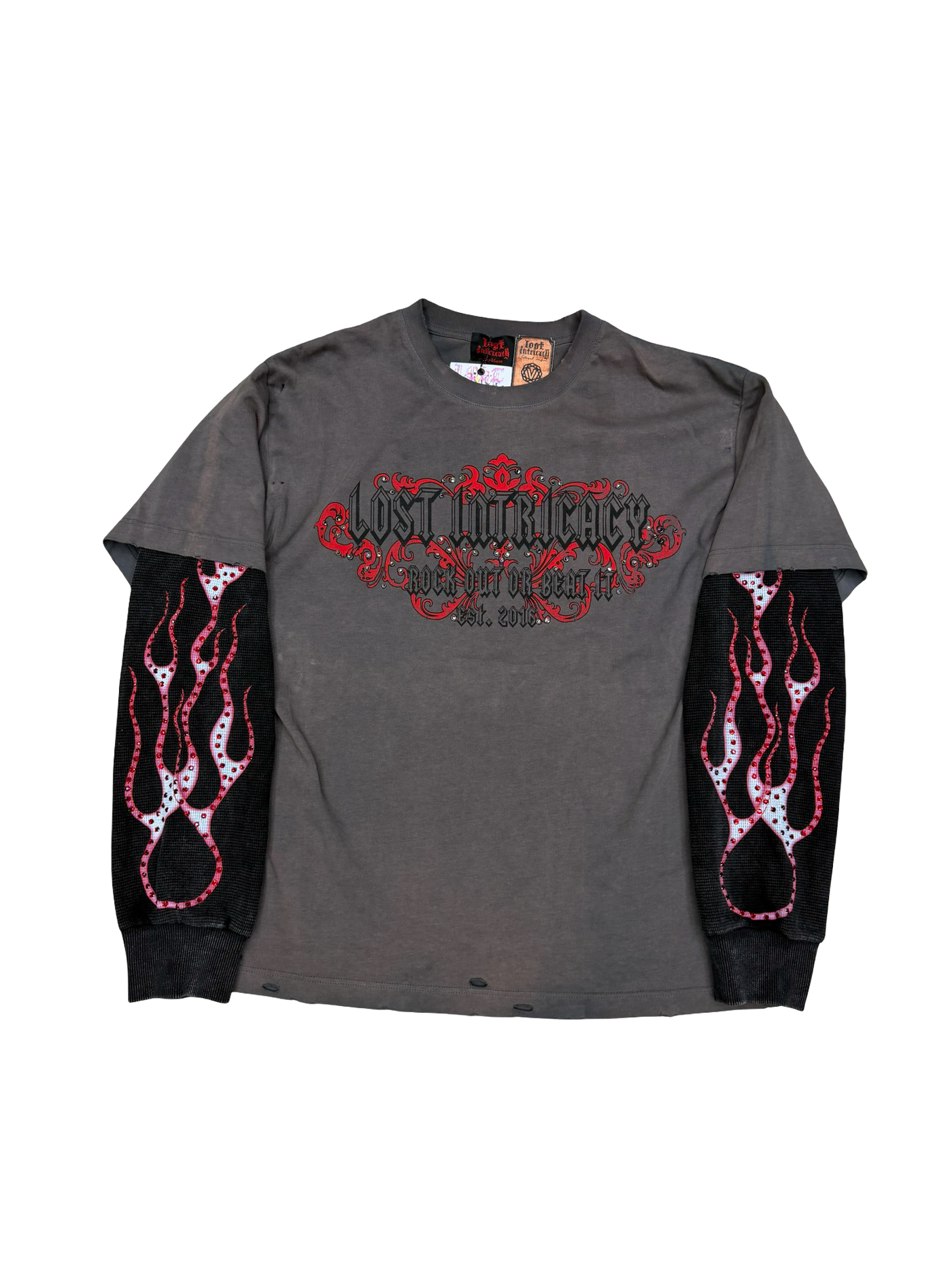 Lost Intricacy Lost Davidson L/S Thermal T-Shirt Grey