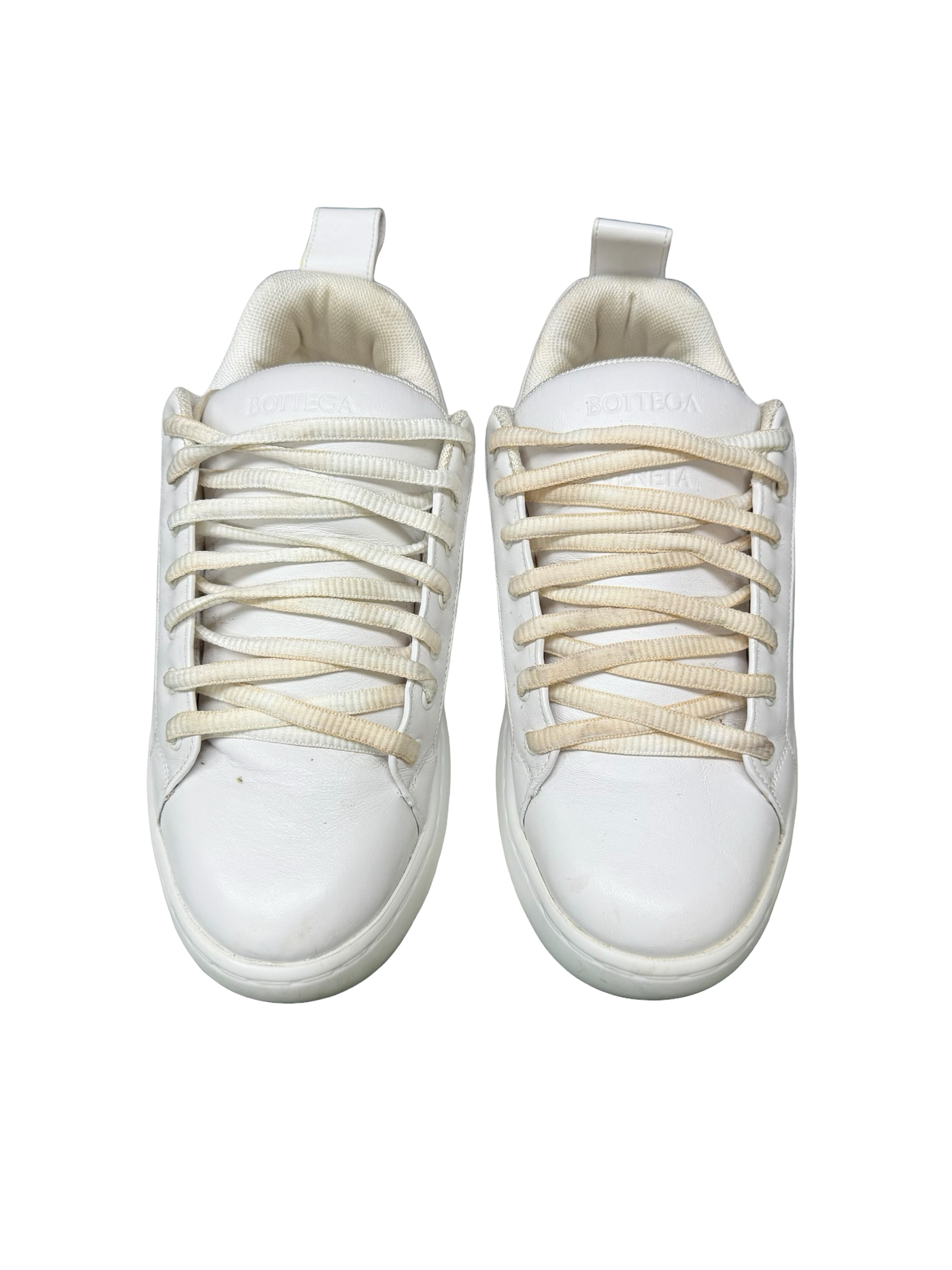 Bottega Veneta Leather Pillow Low Top Sneaker White