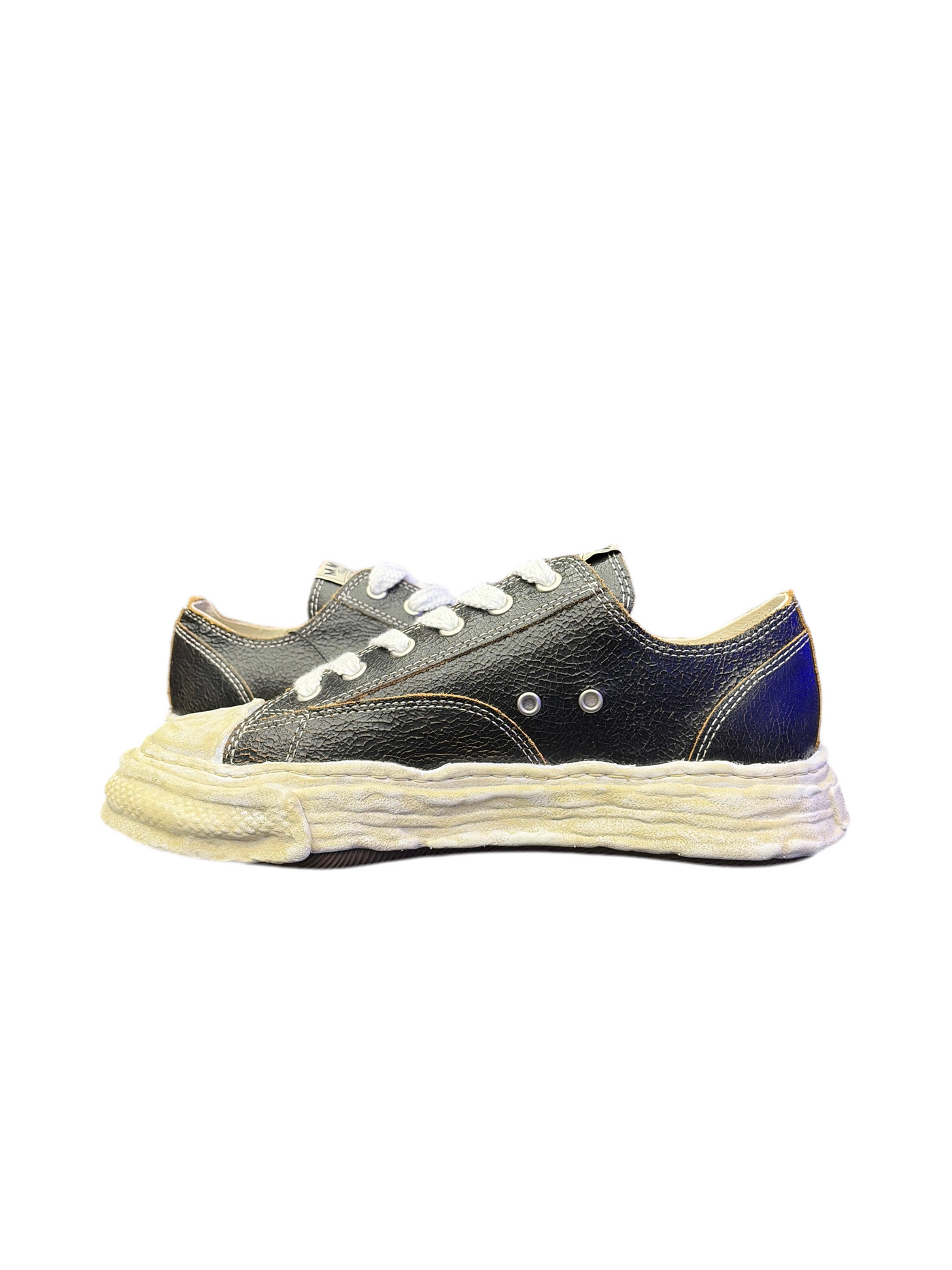 MMY Peterson Low Black Crackle Sneakers