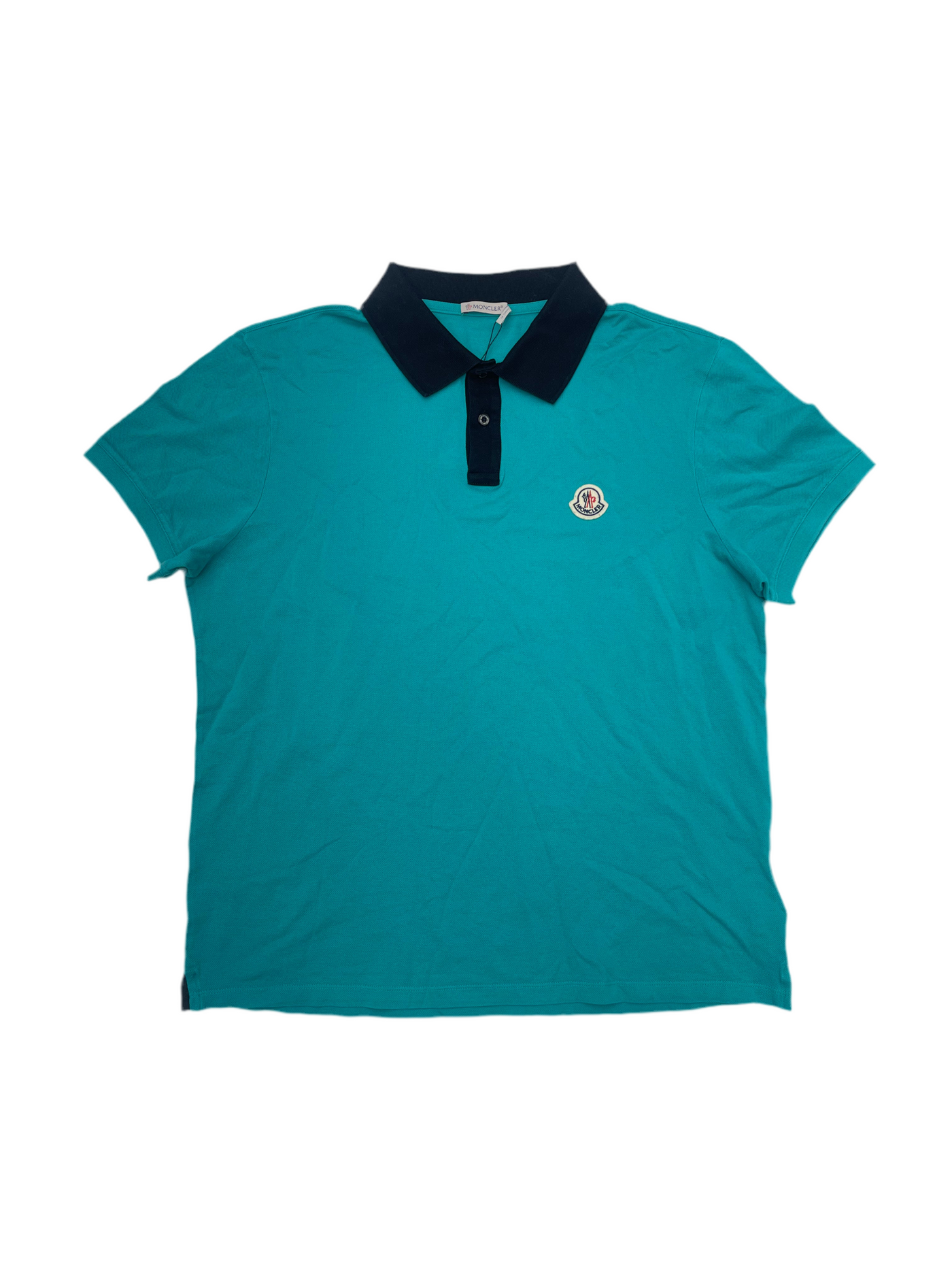 Moncler Colorblock Pattern Collar Polo Shirt