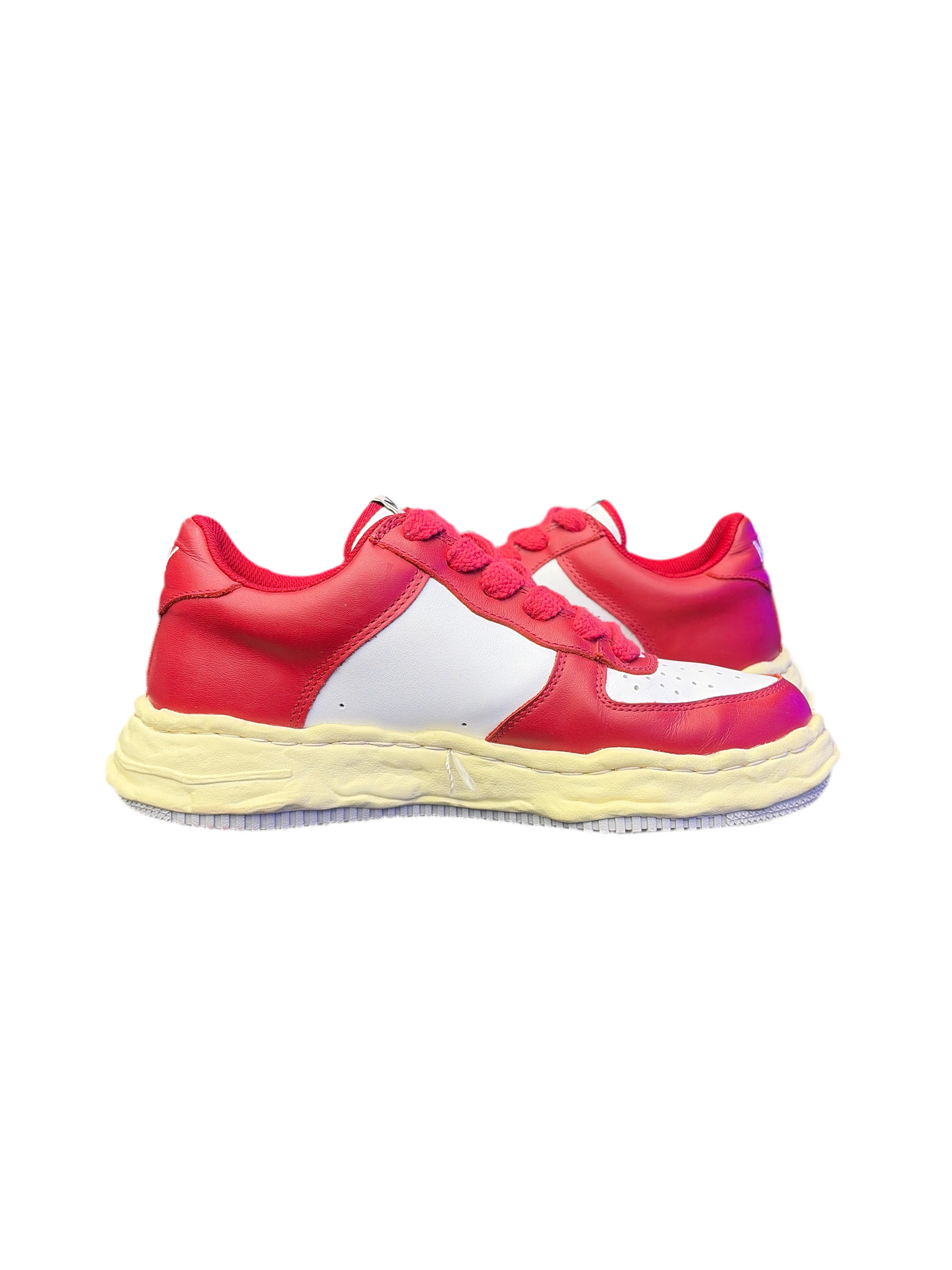 MMY Wayne Leather Low Red White