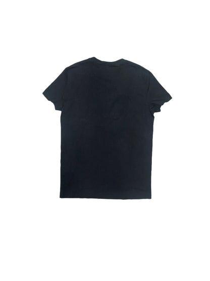 Balmain Logo Embossed Cotton T-Shirt Black
