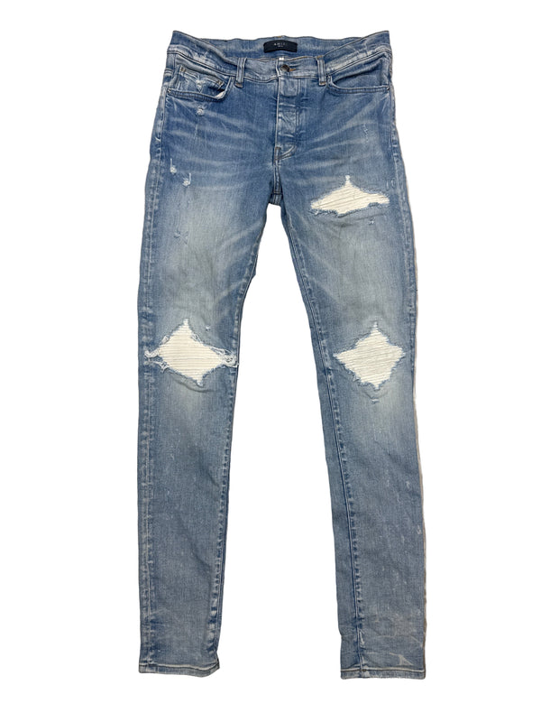 Amiri Mx1 White Patch Jeans