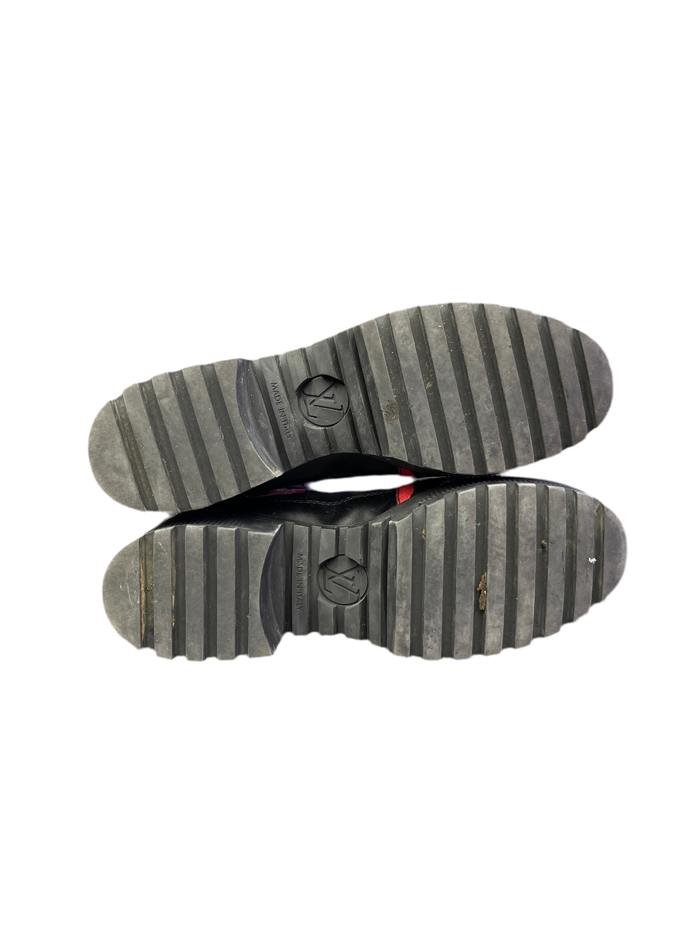 LV Suede Damier Azur Overcloud Platform Desert Boots