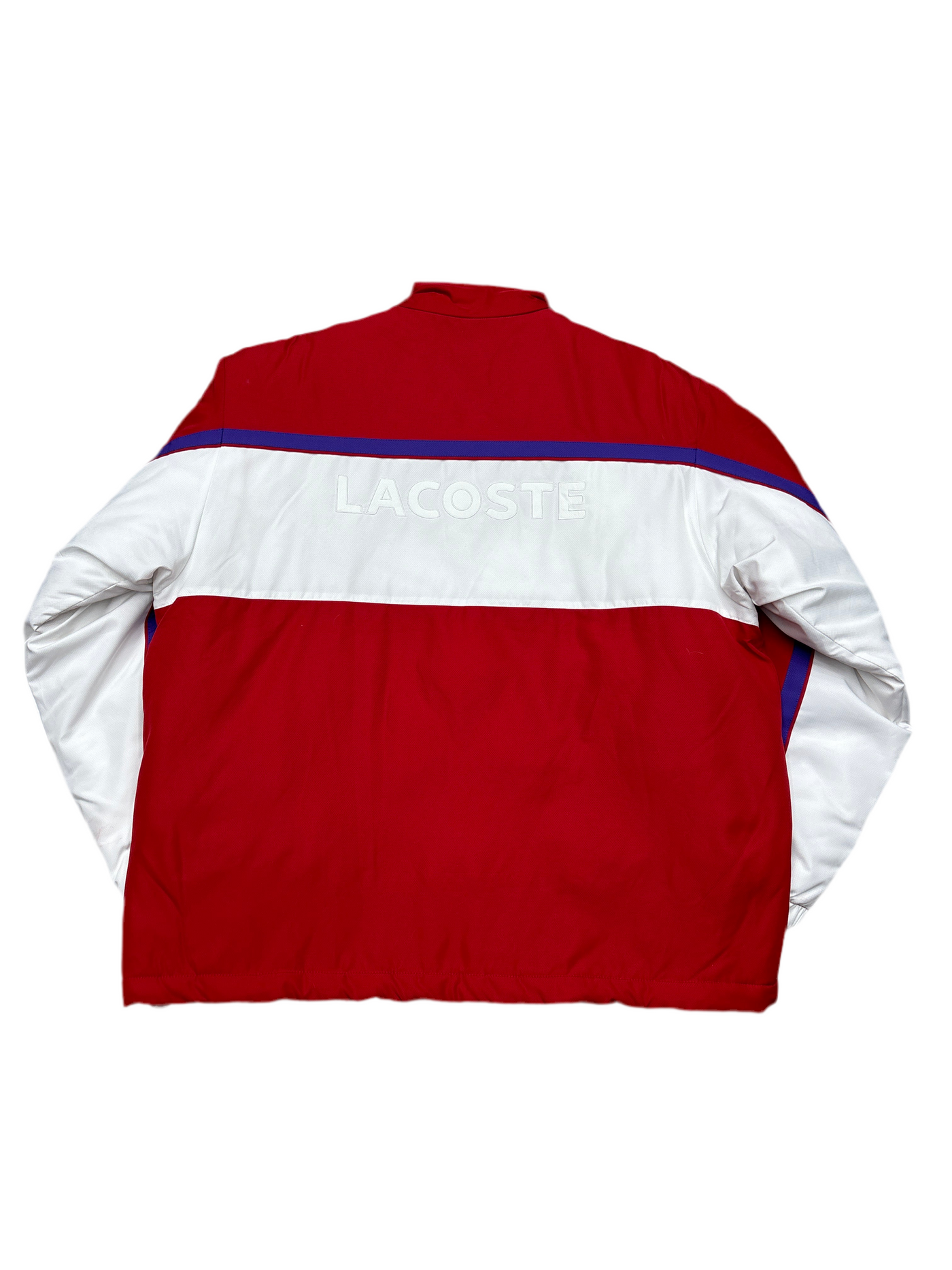 Supreme x LACOSTE Puffy Half Zip Pullover Red