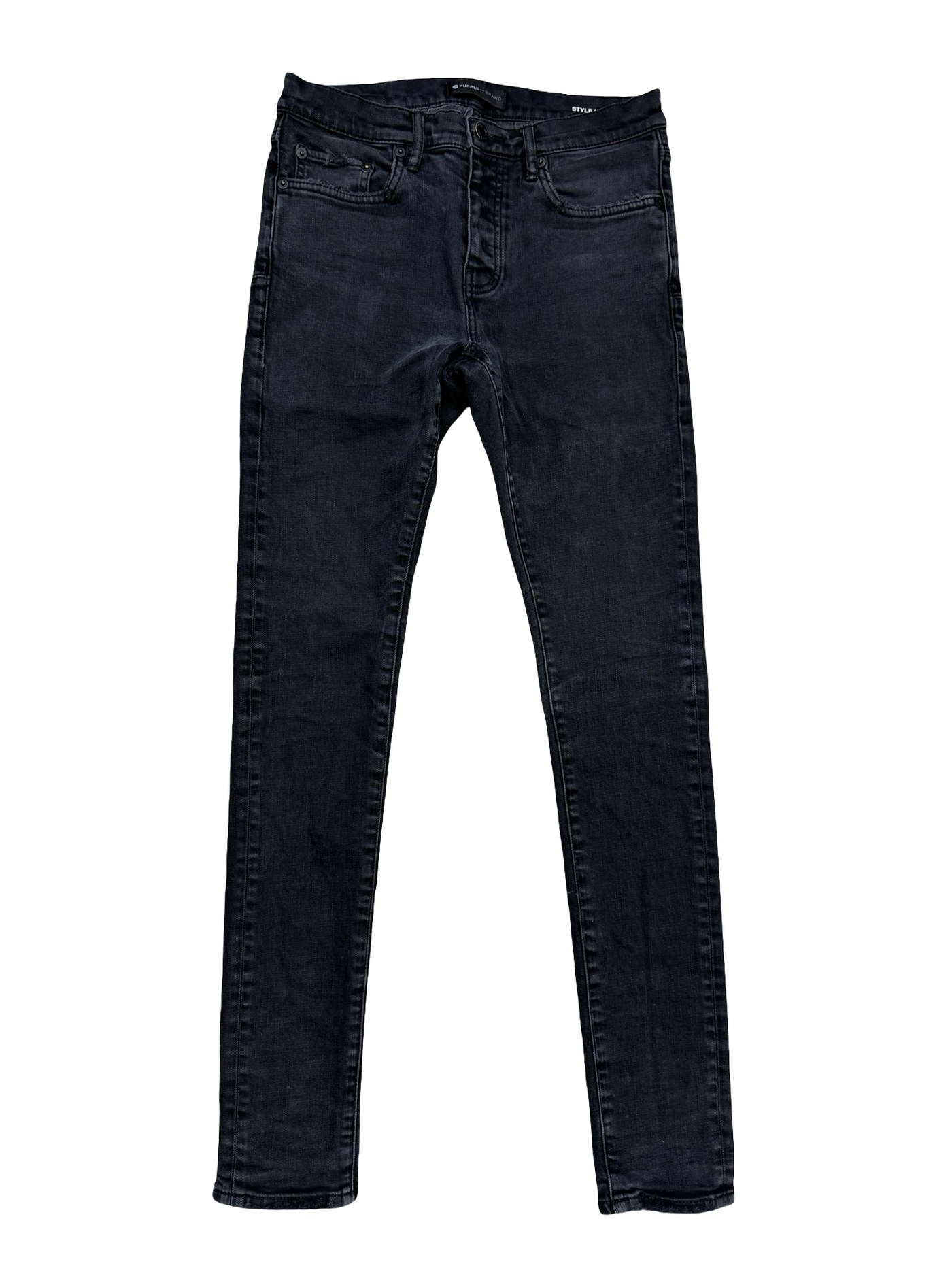Purple Brand Chitch Straight Black Jeans