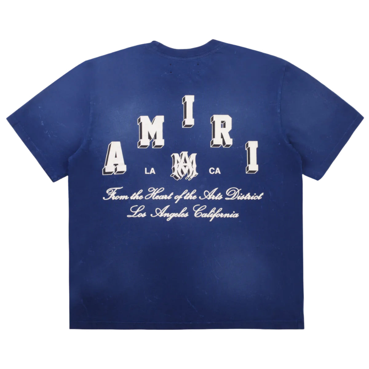 Amiri Collegiate Navy T-Shirt