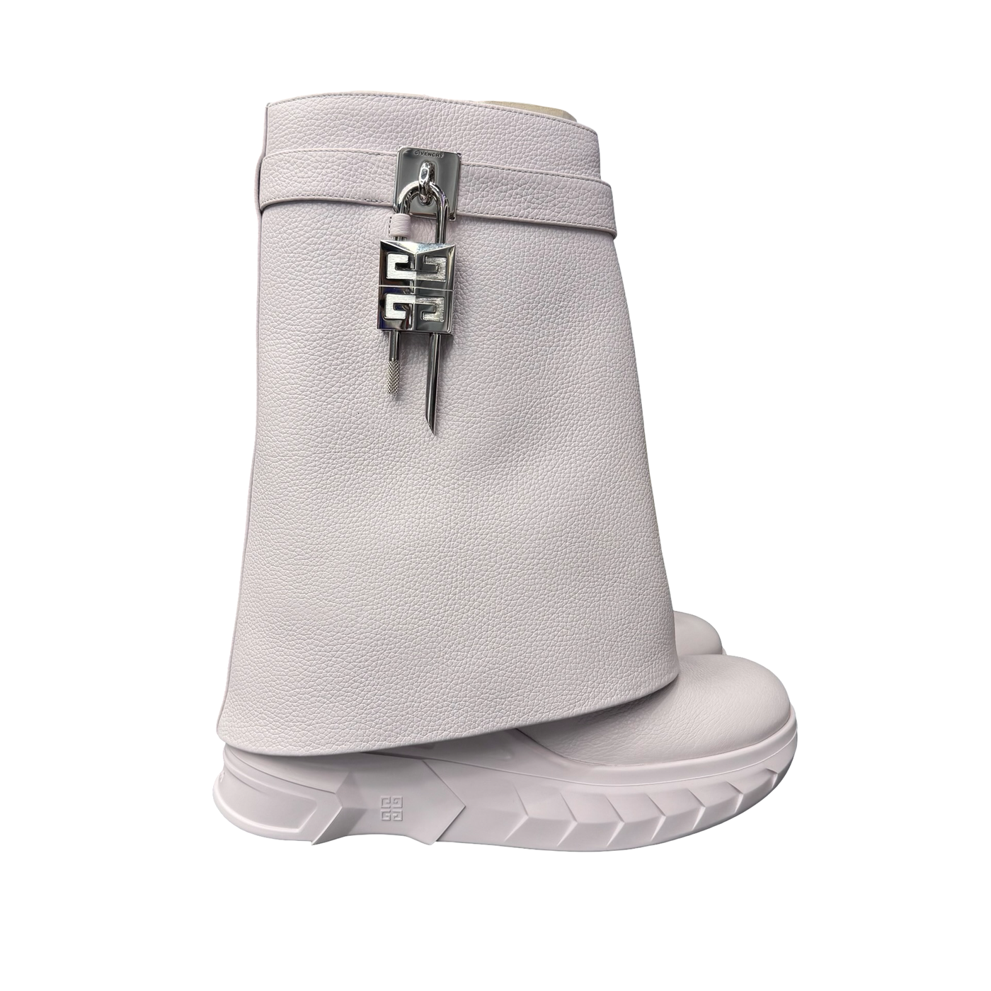 WMNS Givenchy Shark Lock Ankle Boots Soft Lilac