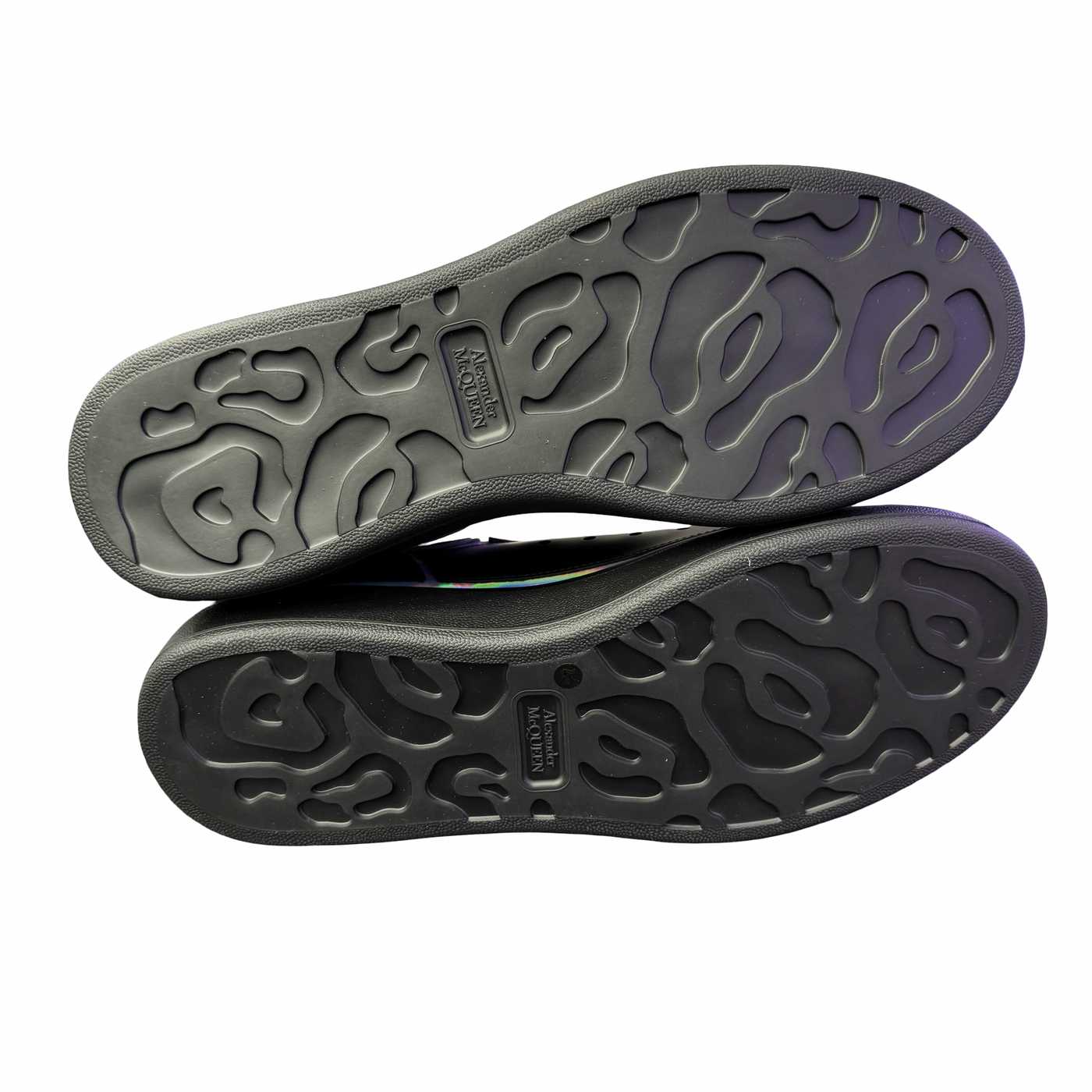 Alexander McQueen Oversized Black Silver Holo