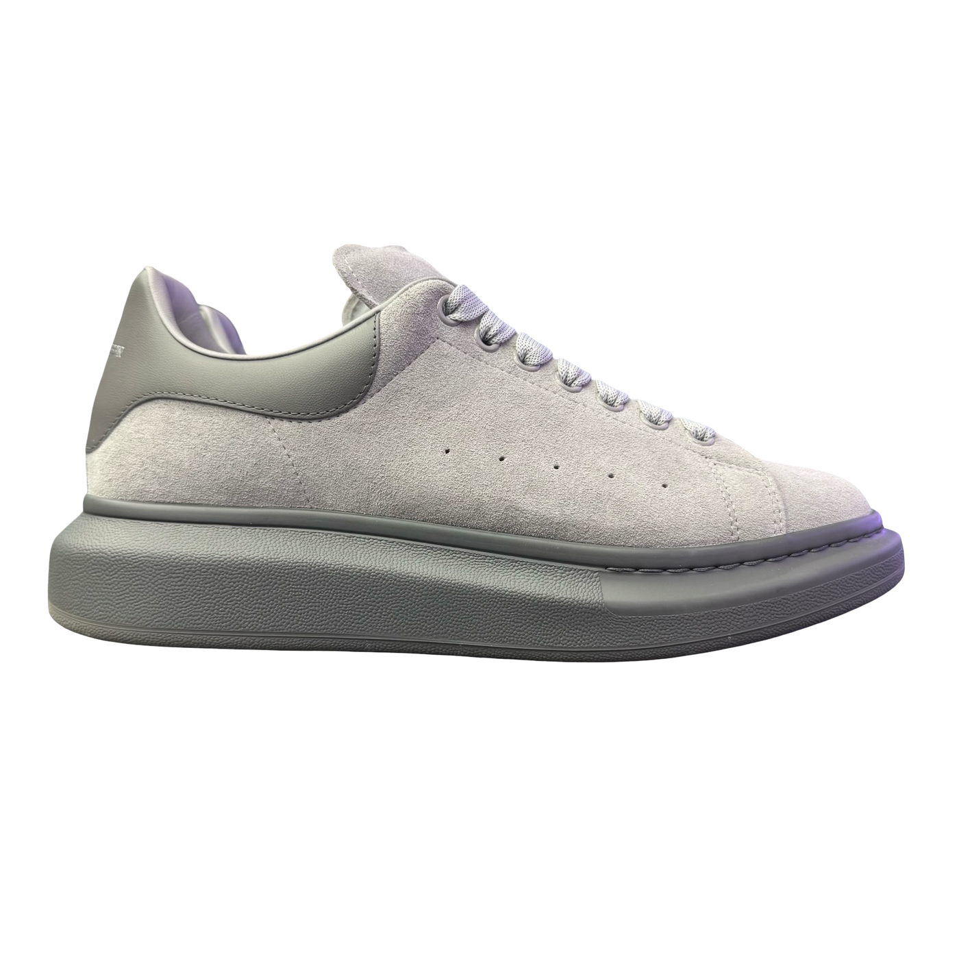 Alexander McQueen Oversized Denali Suede Sneaker Light Grey