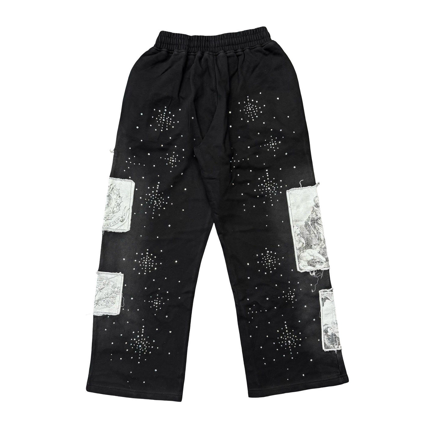 We Are Righteous Divine Canvas Sweats Black