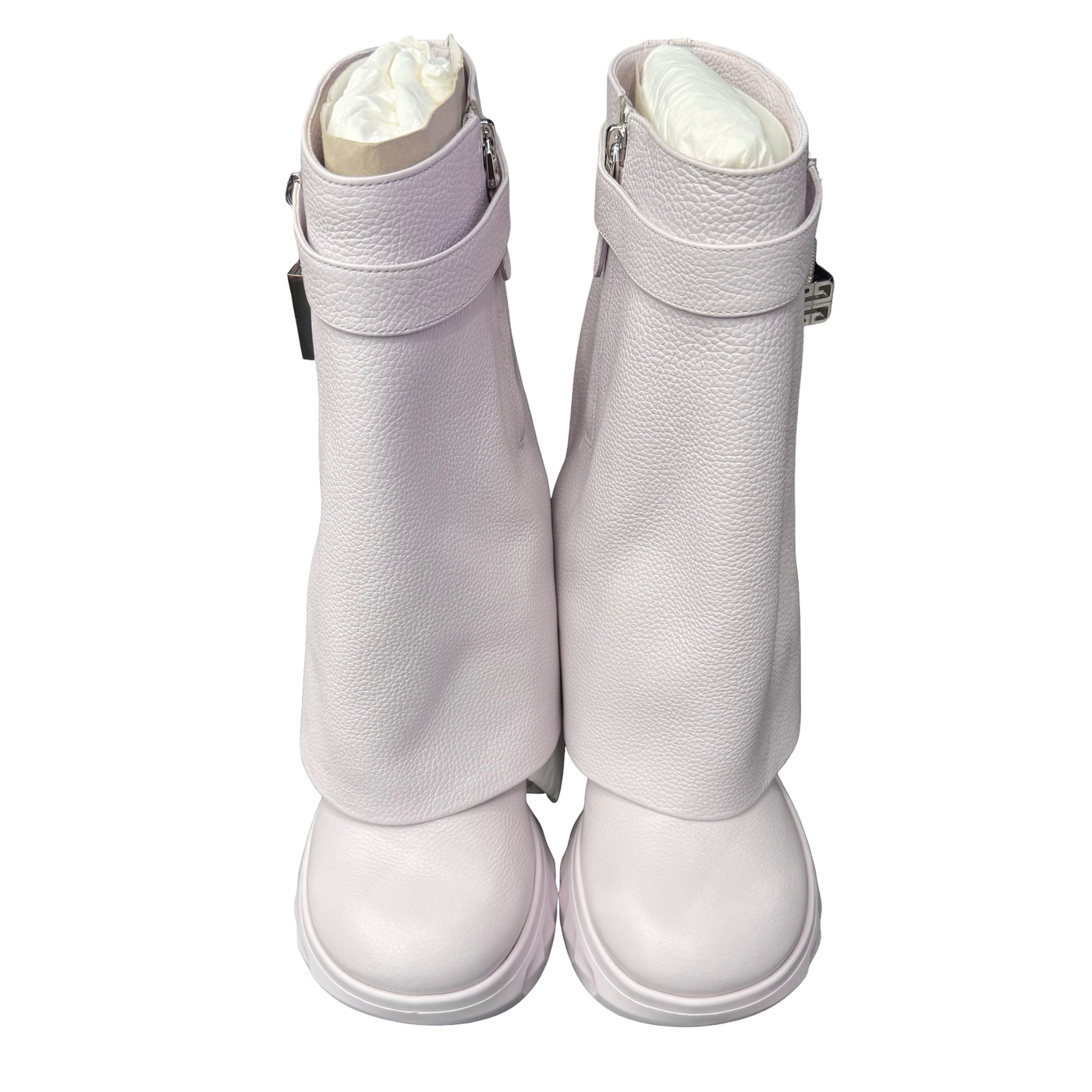 WMNS Givenchy Shark Lock Ankle Boots Soft Lilac