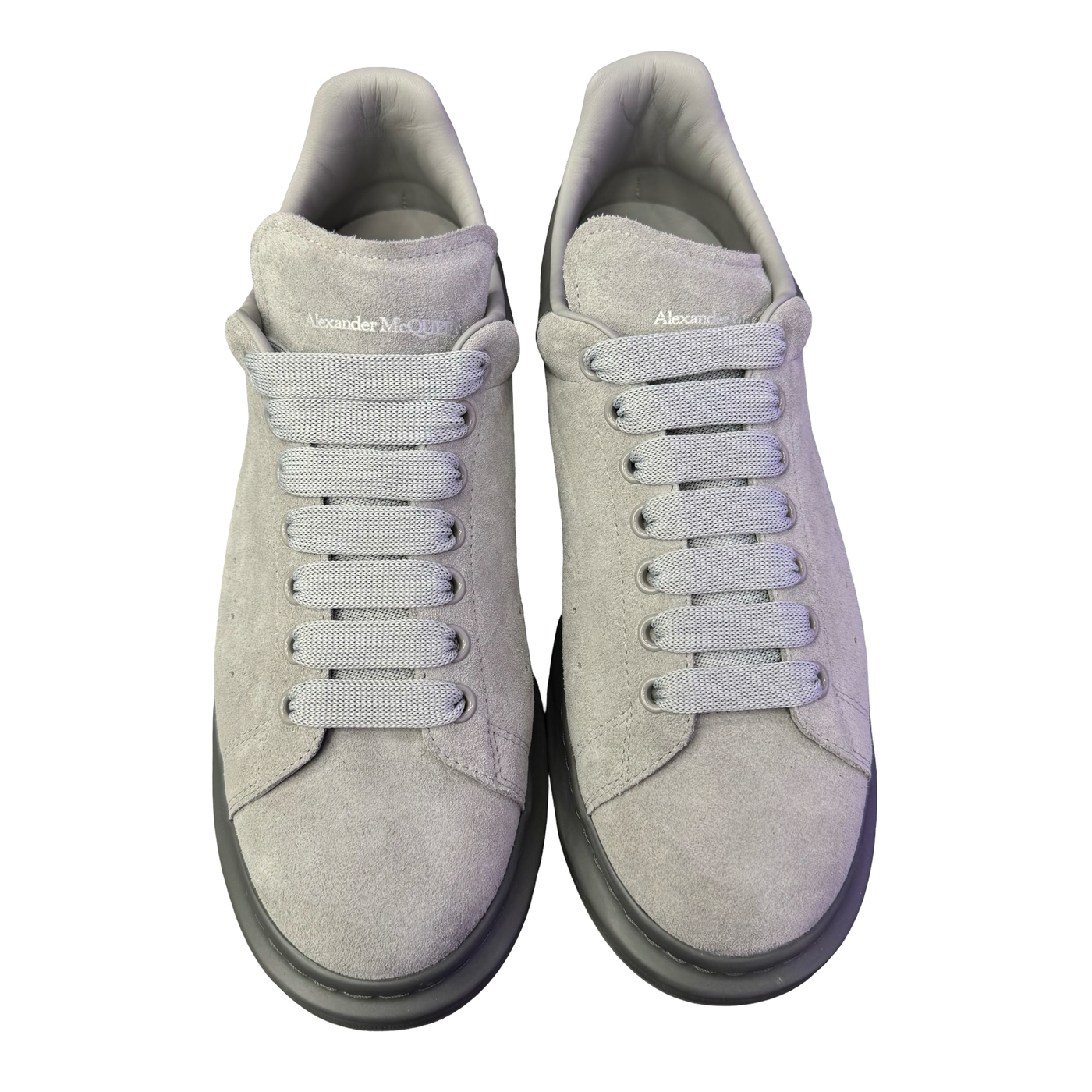 Alexander McQueen Oversized Denali Suede Sneaker Light Grey