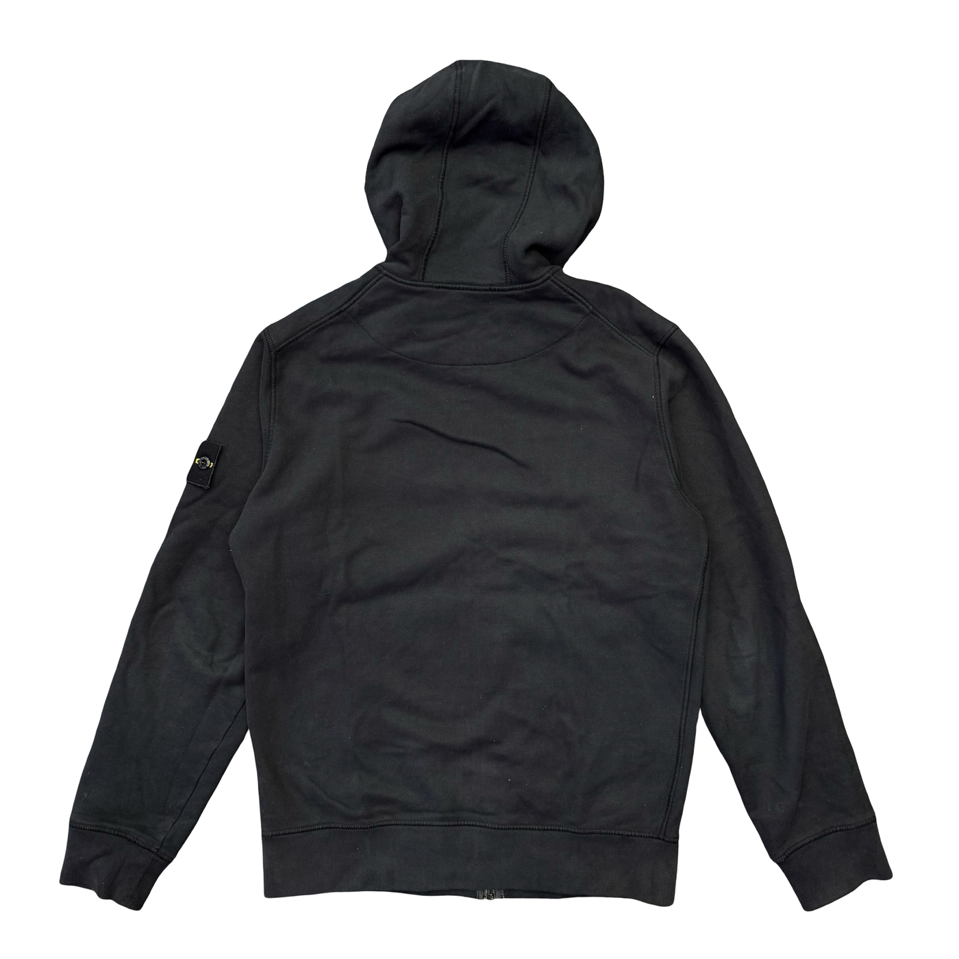 Stone Island Zip Up Hoodie Sweater Black