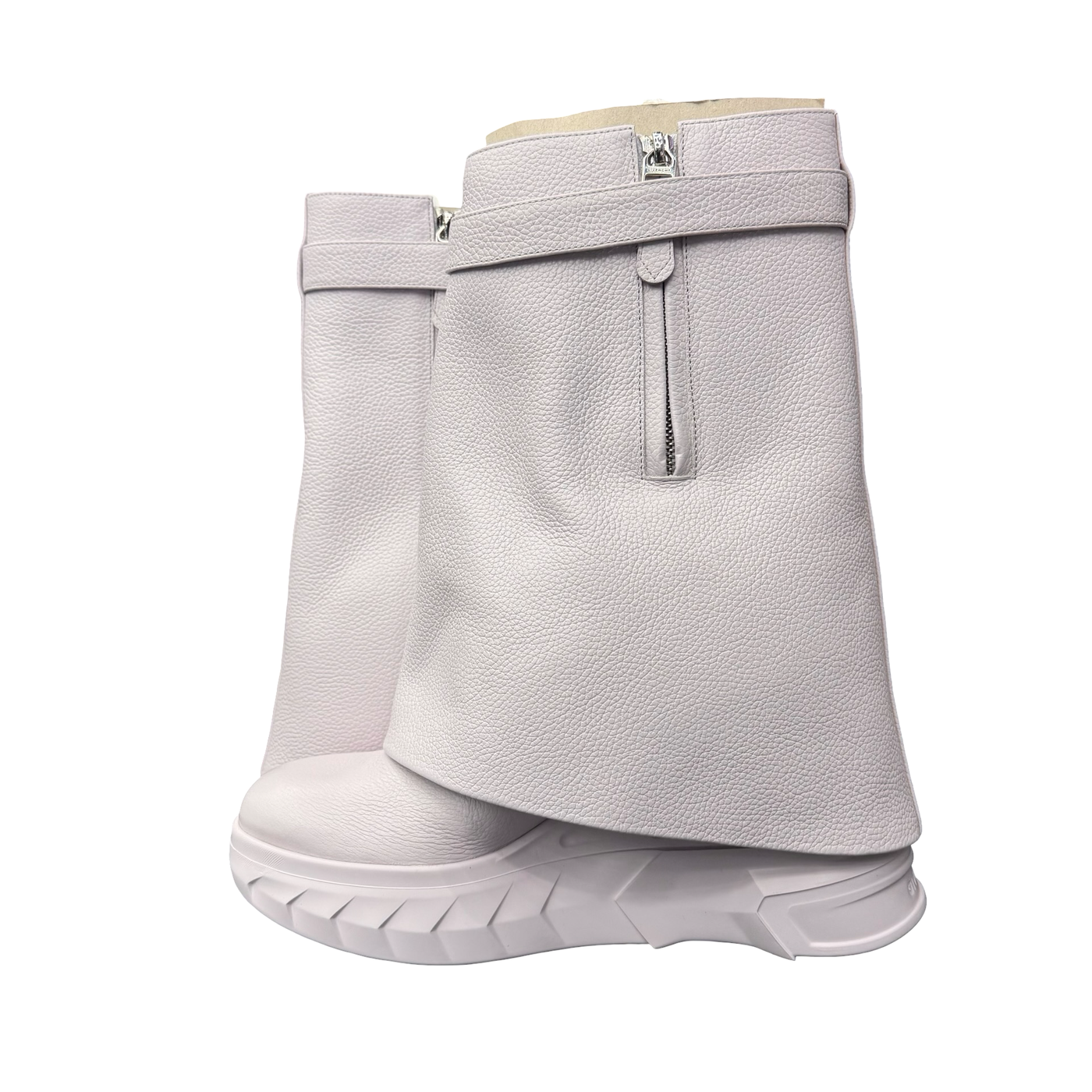 WMNS Givenchy Shark Lock Ankle Boots Soft Lilac