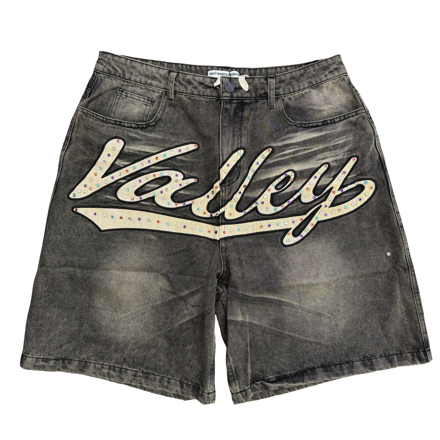 Vale Forever Skittles Jean Shorts Grey