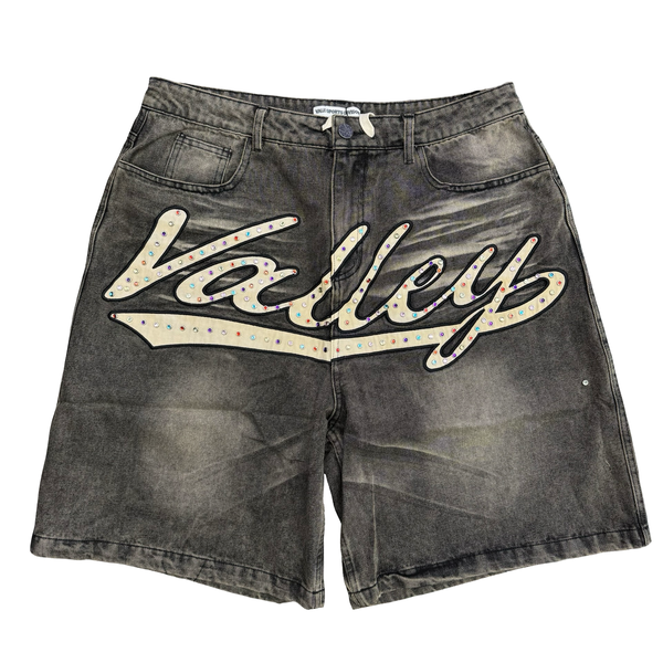 Vale Forever Skittles Jean Shorts Grey