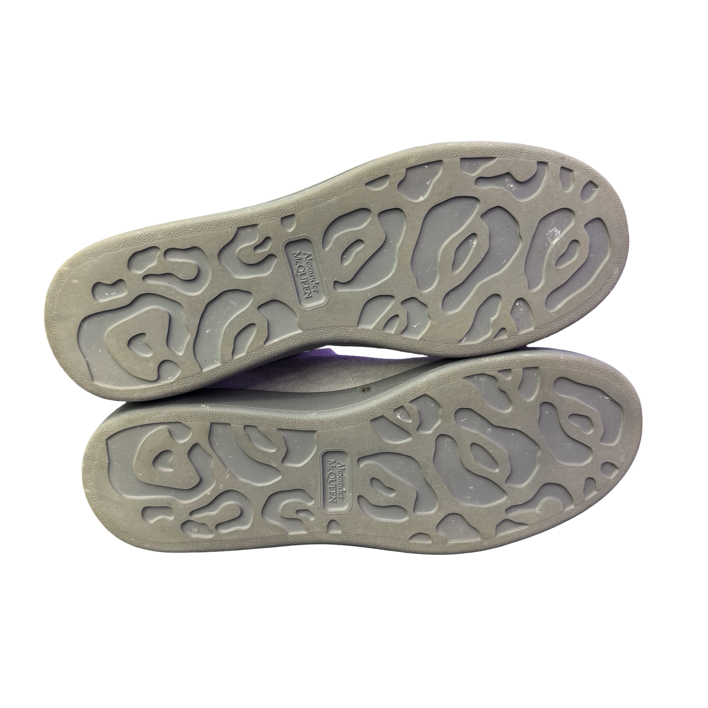 Alexander McQueen Oversized Denali Suede Sneaker Light Grey