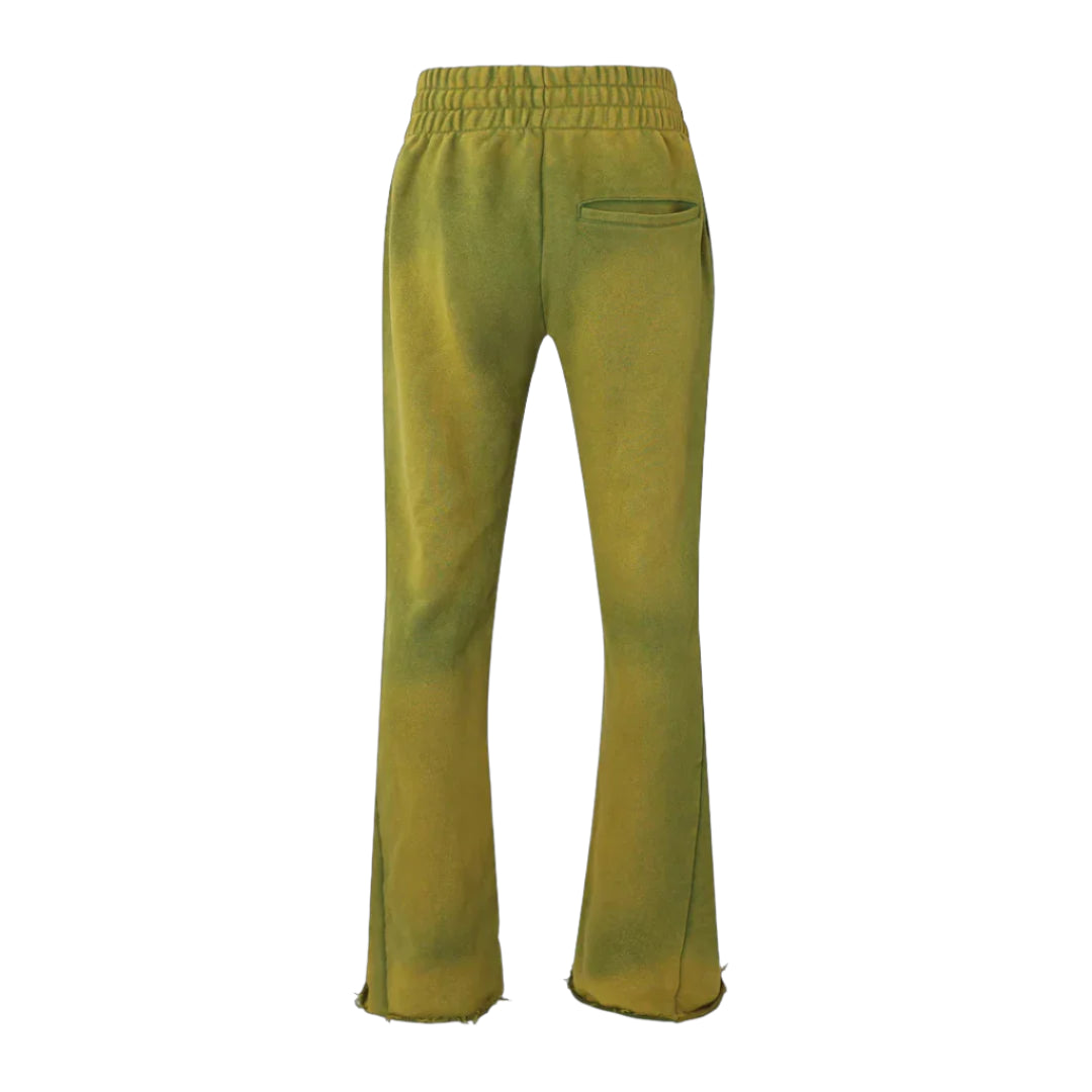 Lost Intricacy Olive Flare Sweatpants