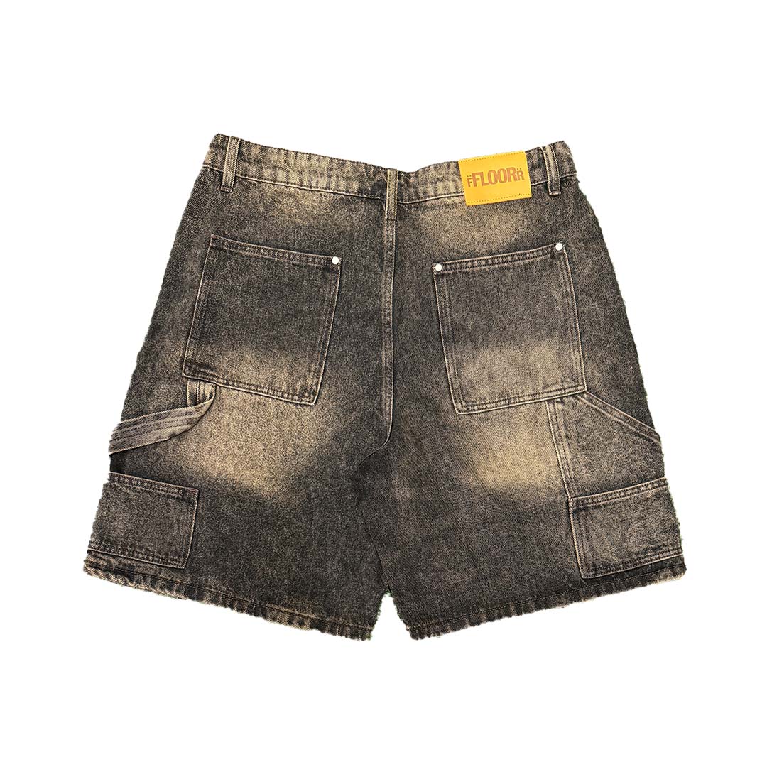 Floor 914 Uniform Jean Shorts Brown Wash