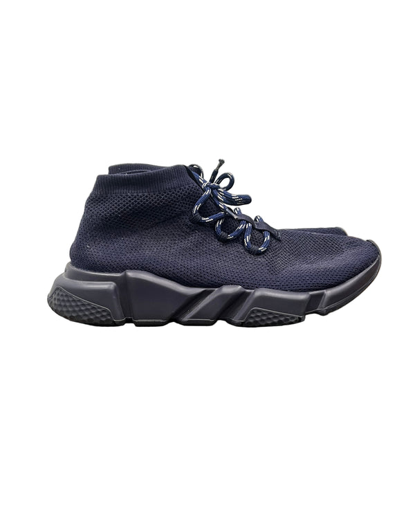 Balenciaga Speed Trainer Lace Up Navy