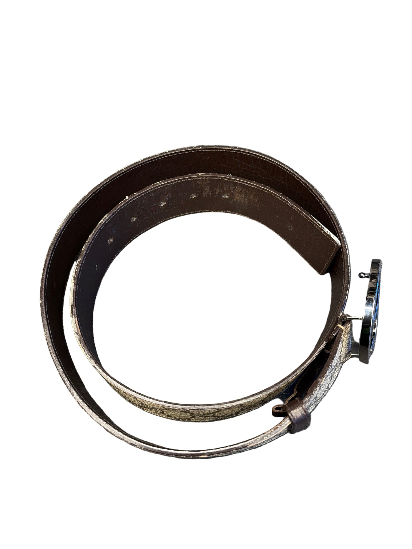 Gucci GG Supreme Interlocking G Belt Beige