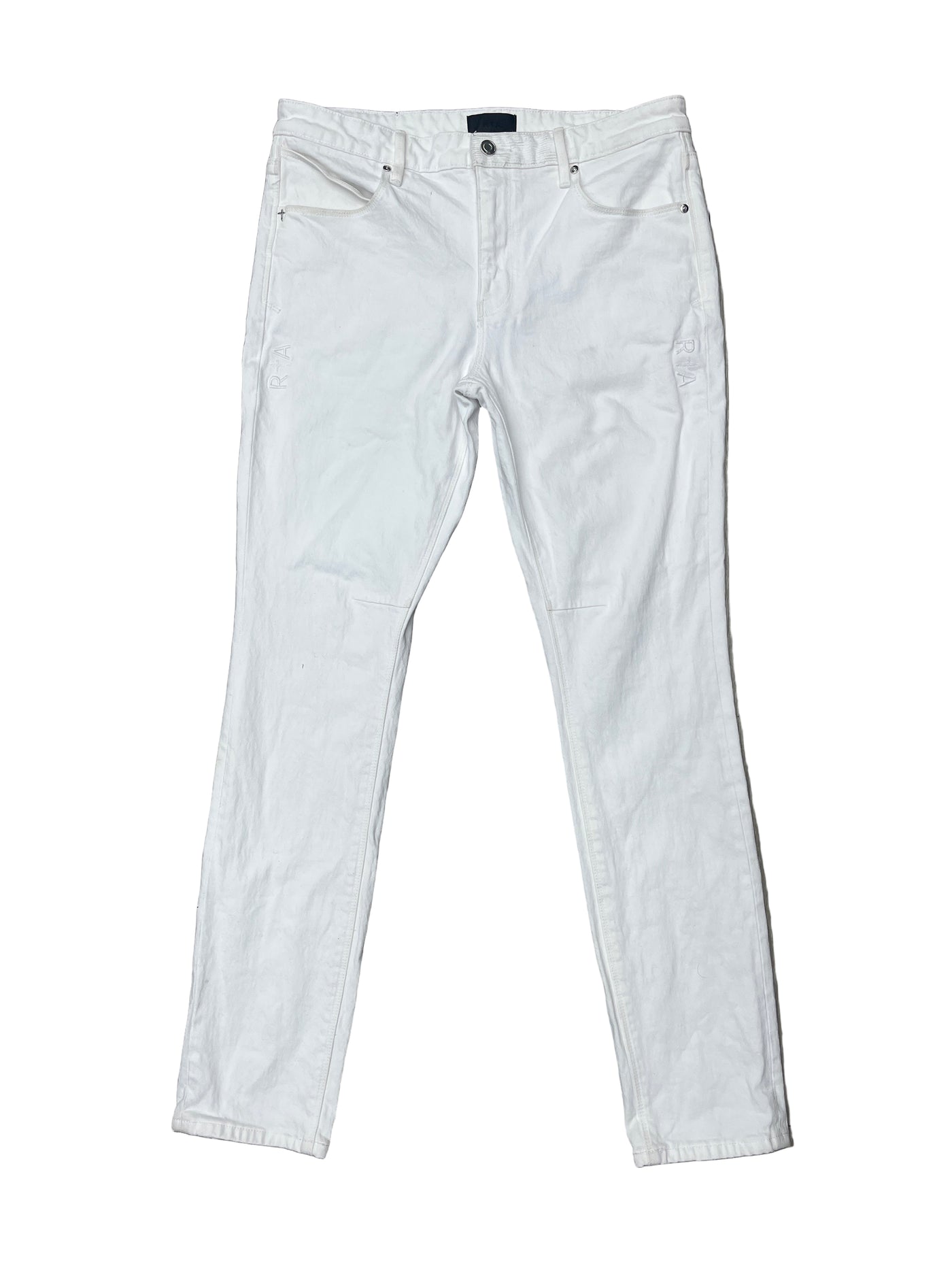 RTA White Straight Legged Jeans