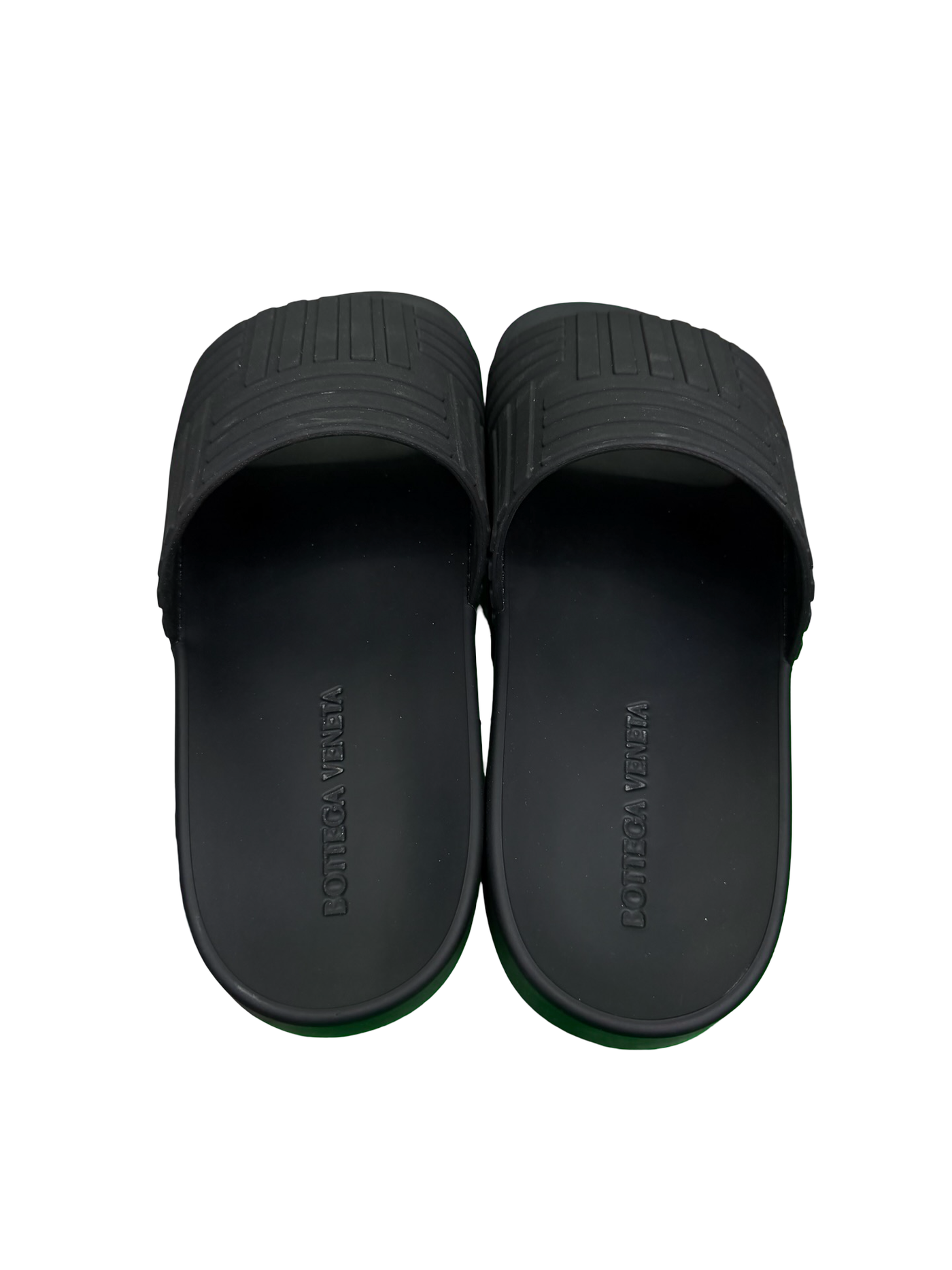 Bottega Veneta Rubber Slides Black