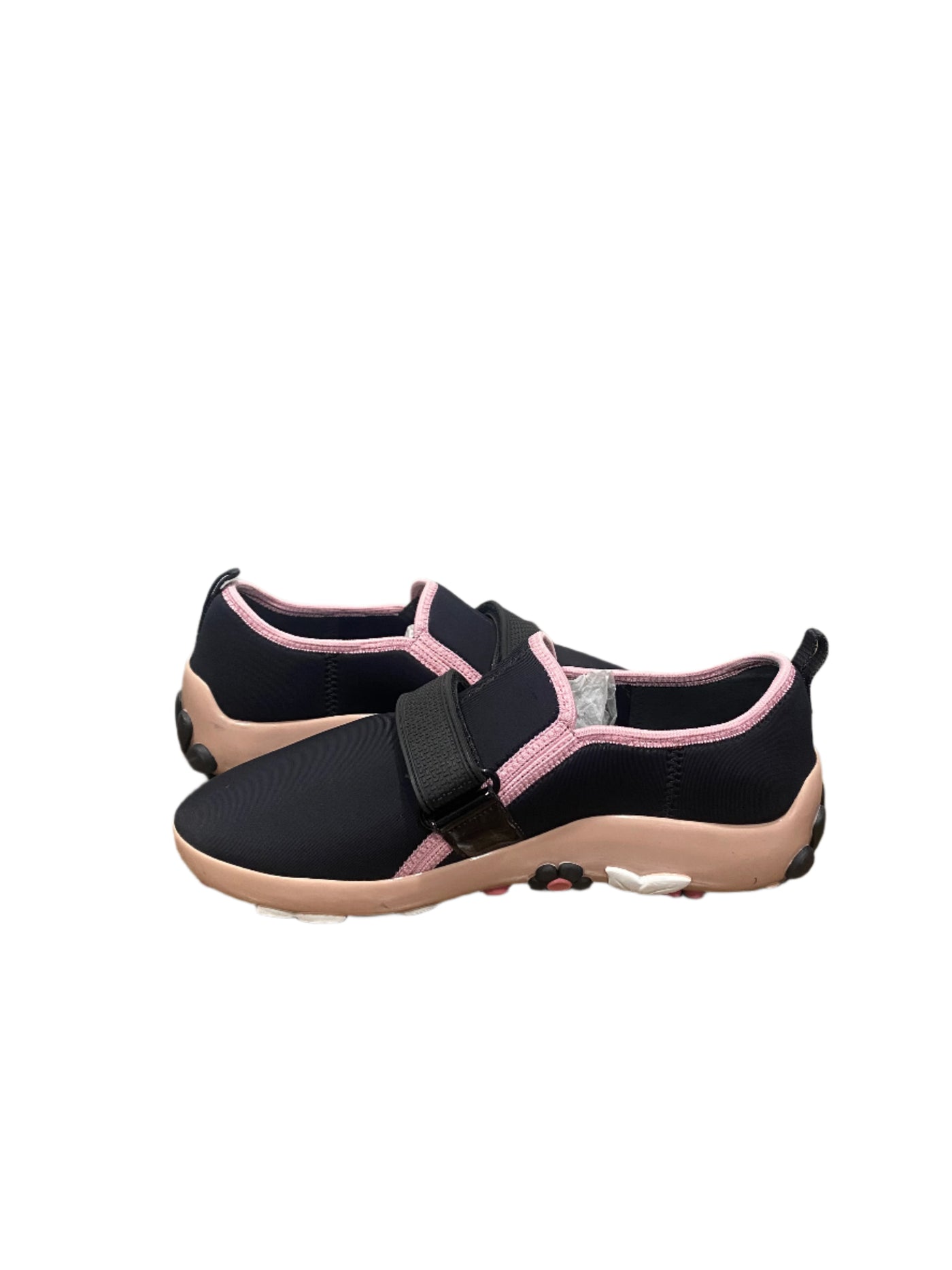 WMNS Prada Neoprene Flower Sneakers Navy Pink