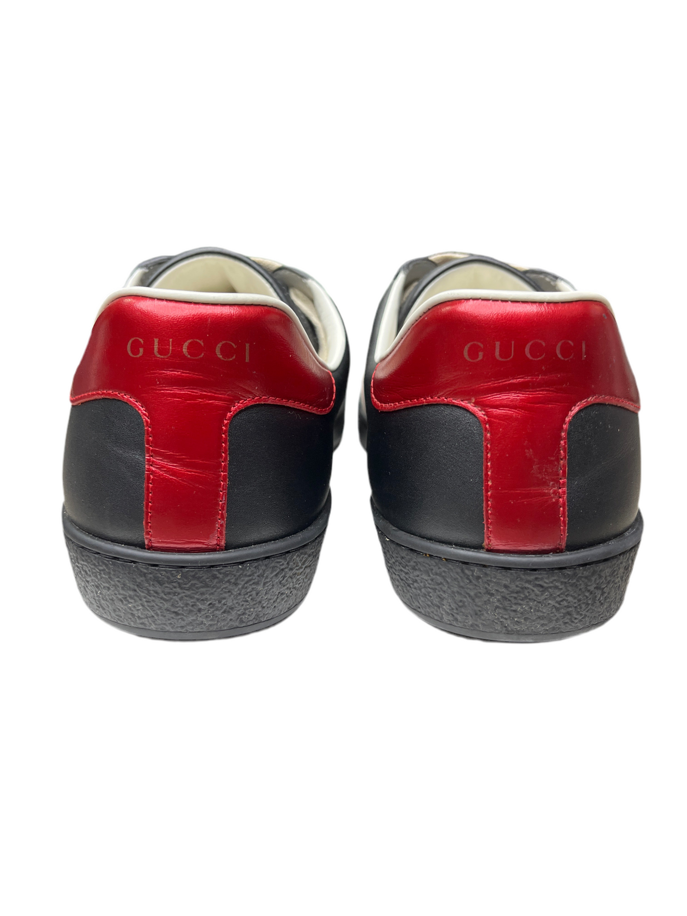 Gucci Ace Stripe Leather Black
