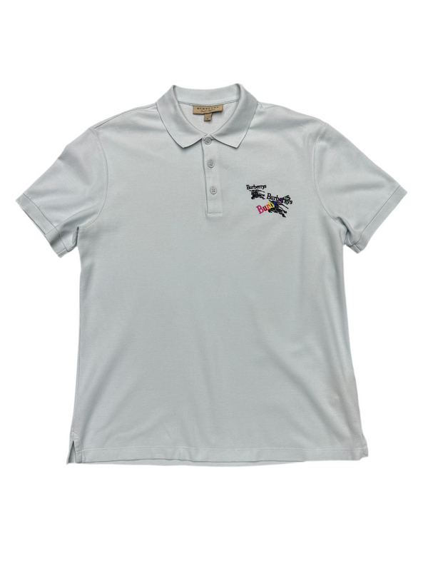 Burberry Light Blue Logo
Embroidered Cotton