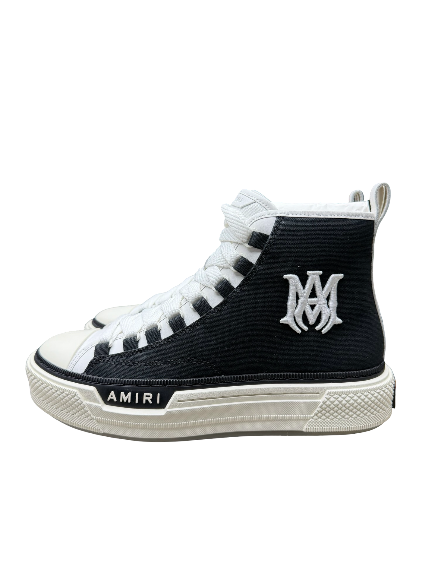 Amiri Black & White MA Court Hi Sneakers
