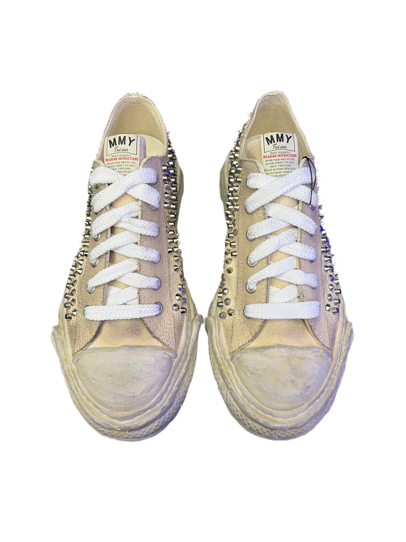 MMY Peterson 23 OG Sole Studded Canvas Low White
