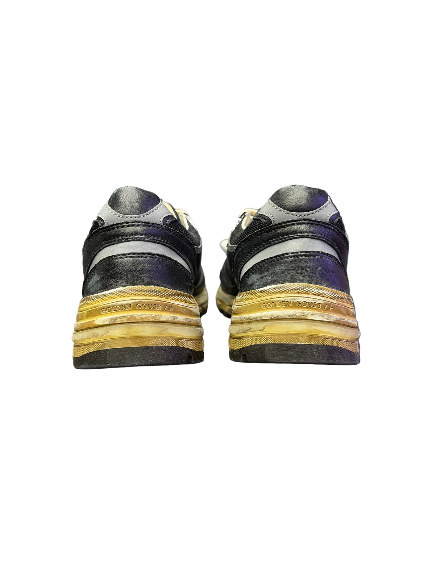 Golden Goose Running Dad-Star Black Silver Ice