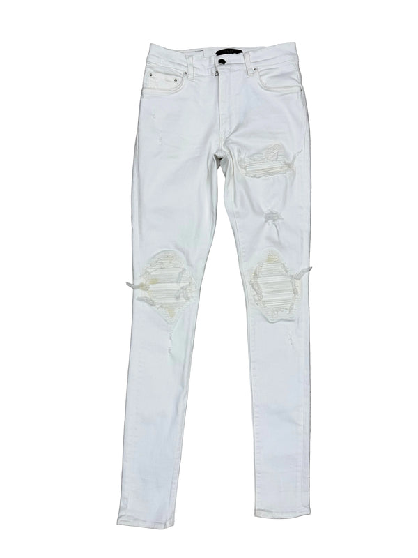 Amiri MX1 White Patch Jeans