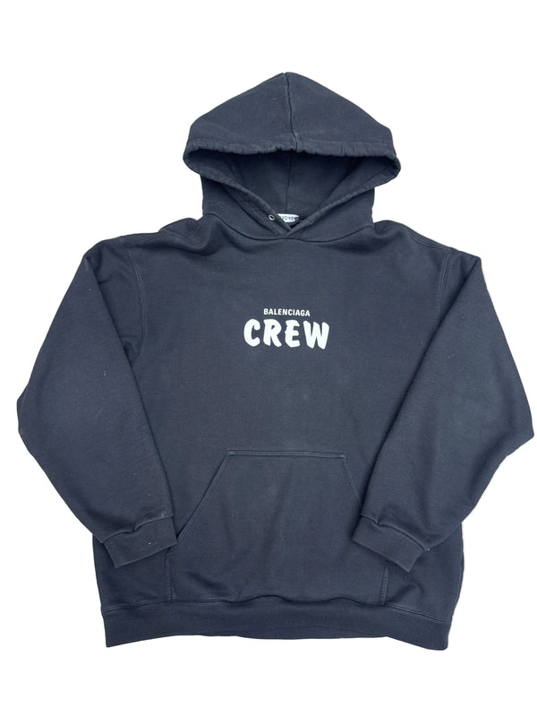 Balenciaga Crew Black Hoodie