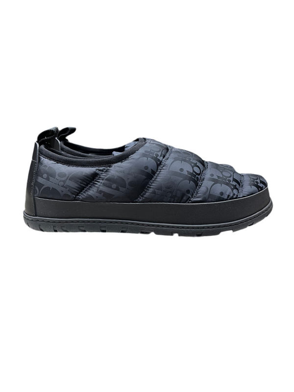 Dior Snow Slipper Quilted Dior Oblique Black