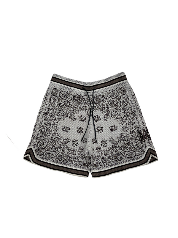 Amiri Bandana B-Ball Shorts Brown White