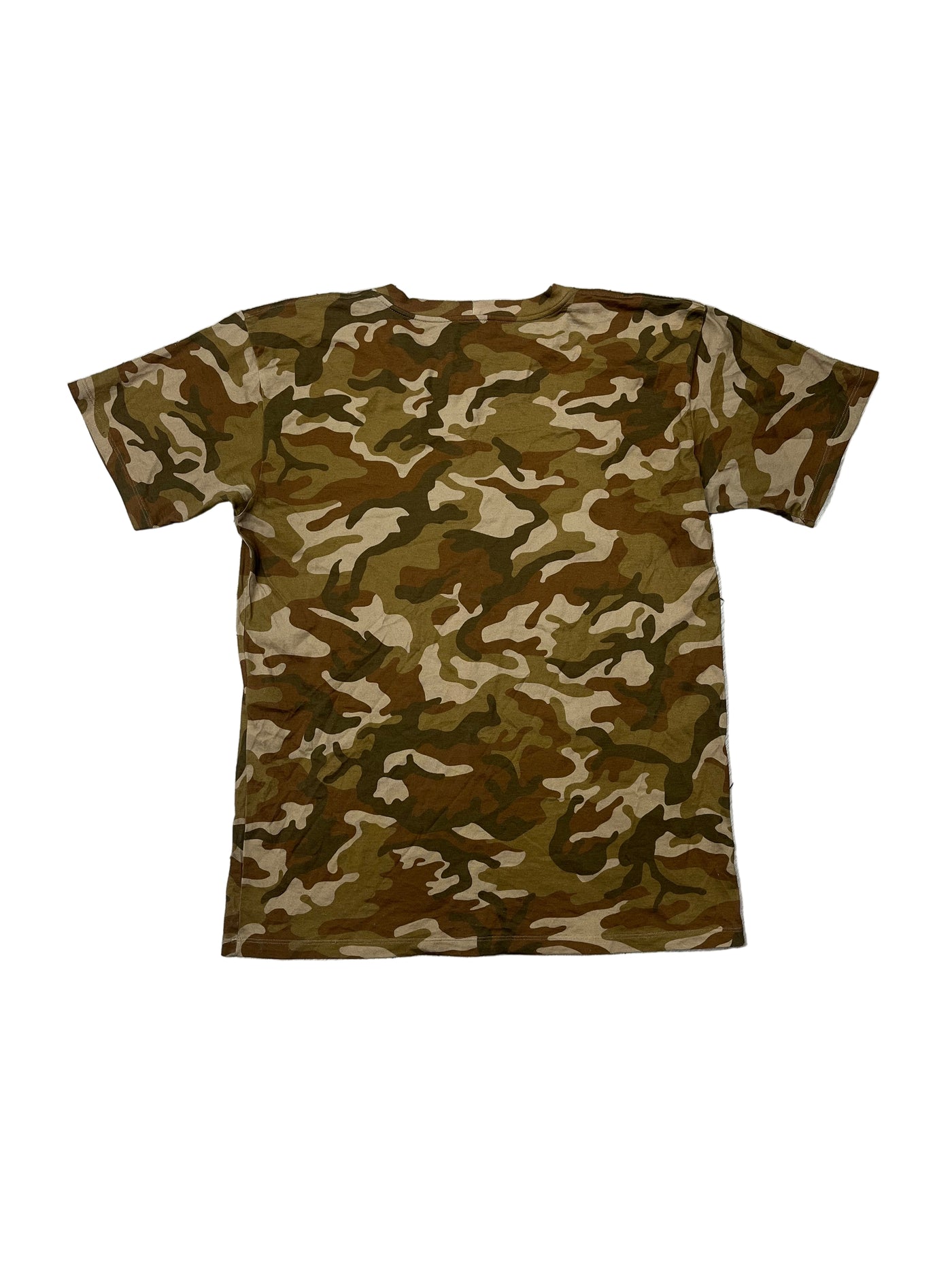 Celine Camo Washed T-Shirt Camouflage