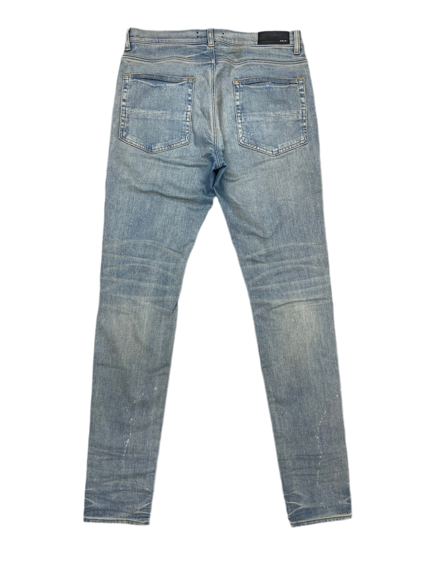 AMIRI MX1 Cheetah Print Patch Jeans Indigo