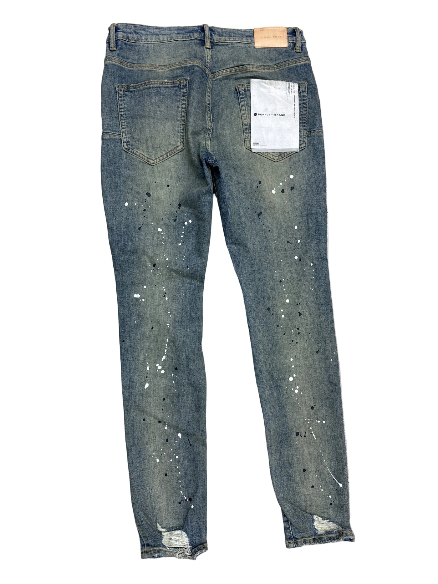 Purple Brand Paint Splatter Jeans Denim Jeans