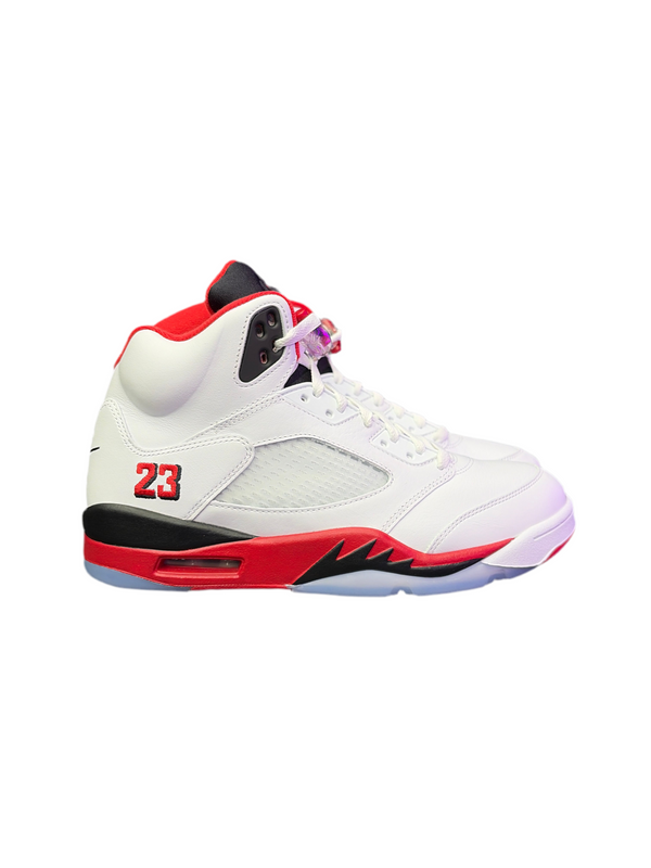 Nike Air Jordan 5 Retro Fire Red Black Tongue