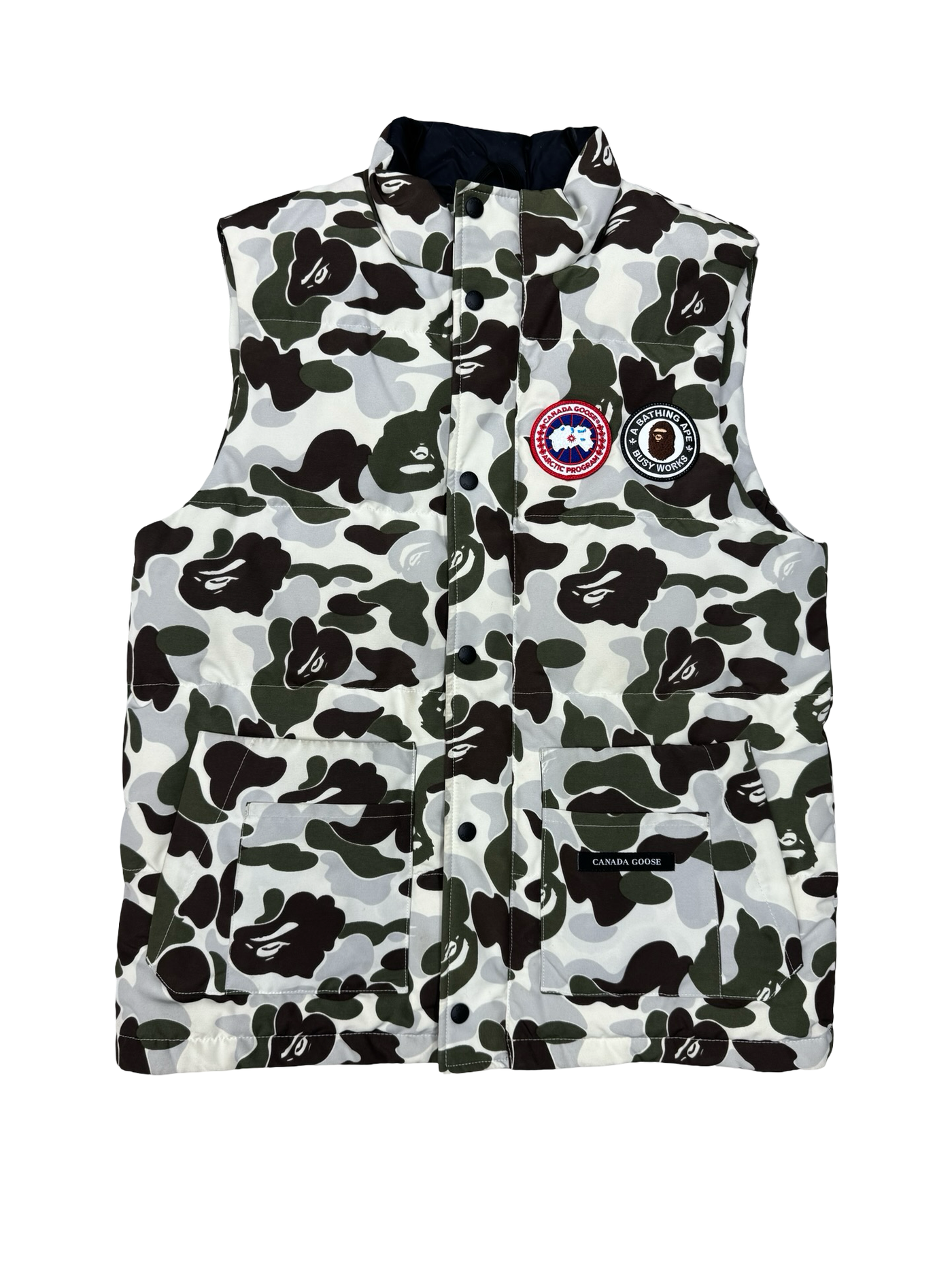 BAPE x Canada Goose ABC Camo Freestyle Vest