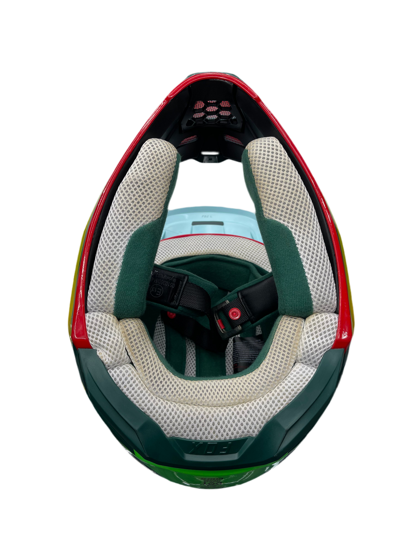 FW19 Supreme x Honda Fox Racing V1 Helmet Moss