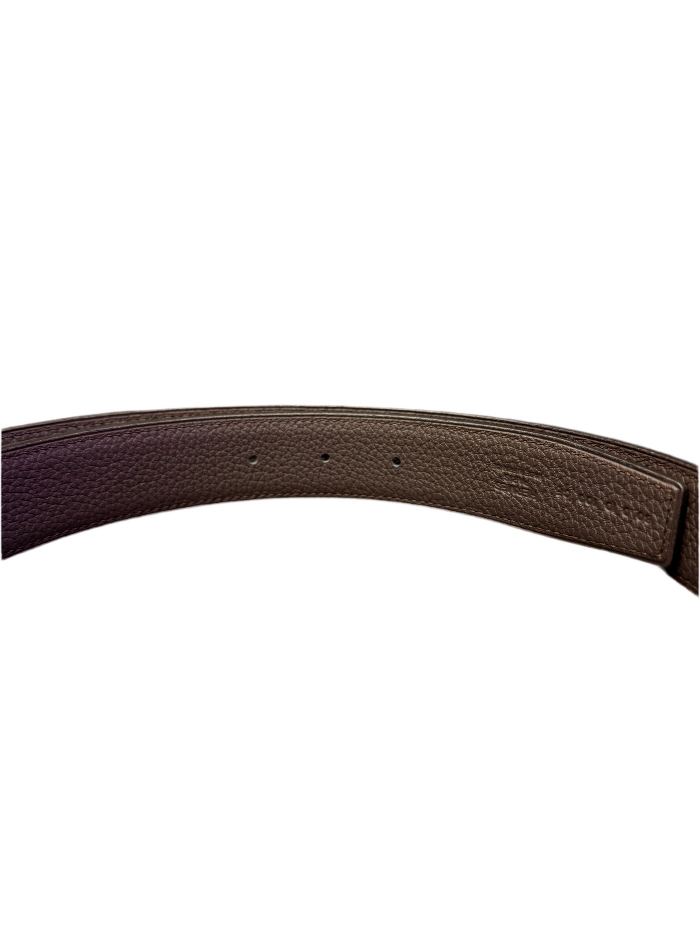 Hermes Reversible Belt Black Brown (No Buckle)