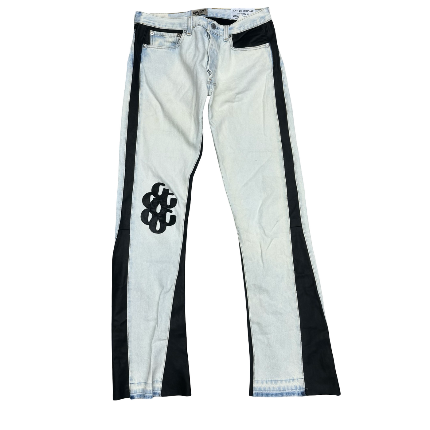 Gallery Dept. G Patch Bronco Leather Flare Straight-Leg